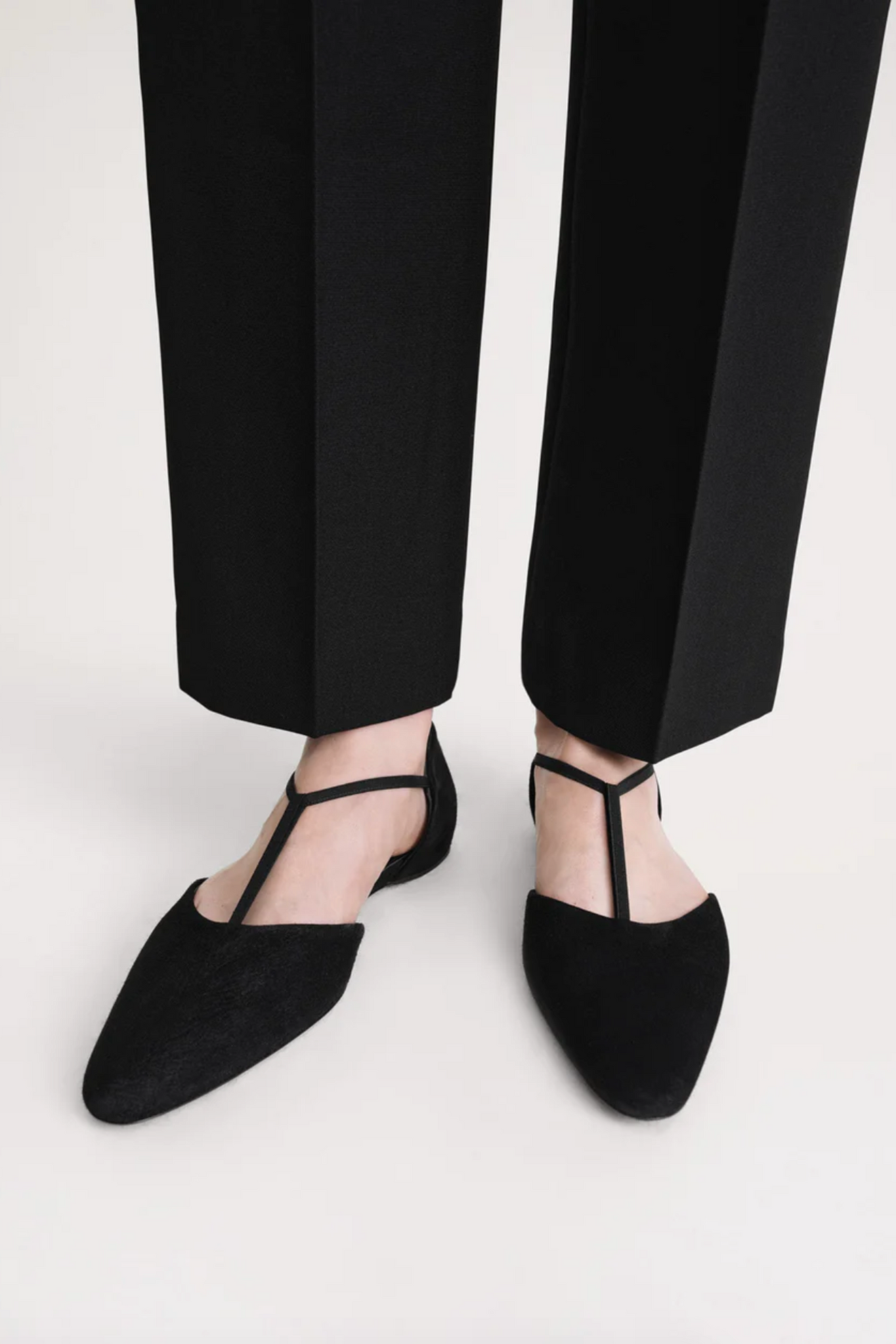 T-Strap Flat, Black