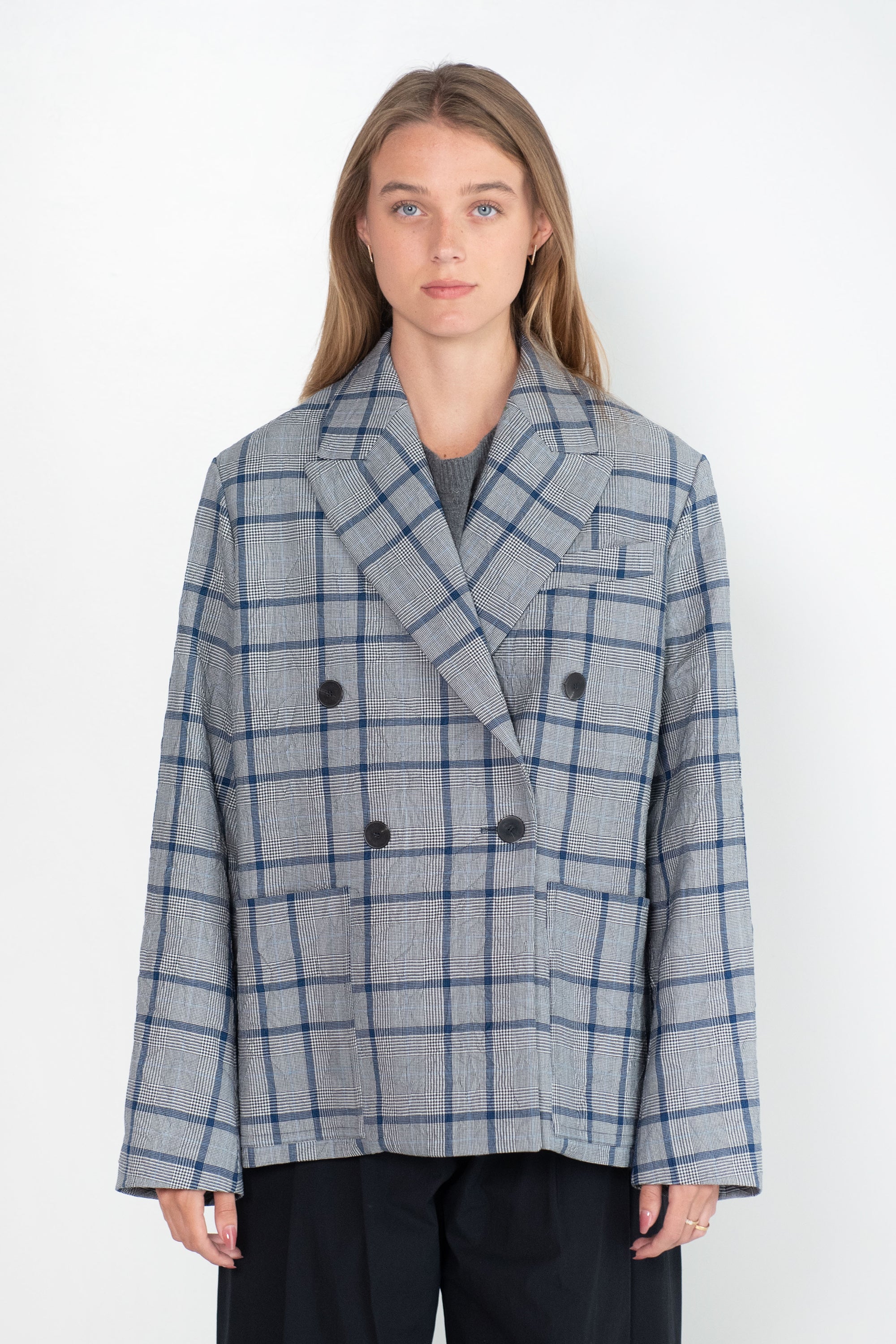 Sofie D'Hoore Caylin Check Blazer Woolen, Prince of Wales – Kick