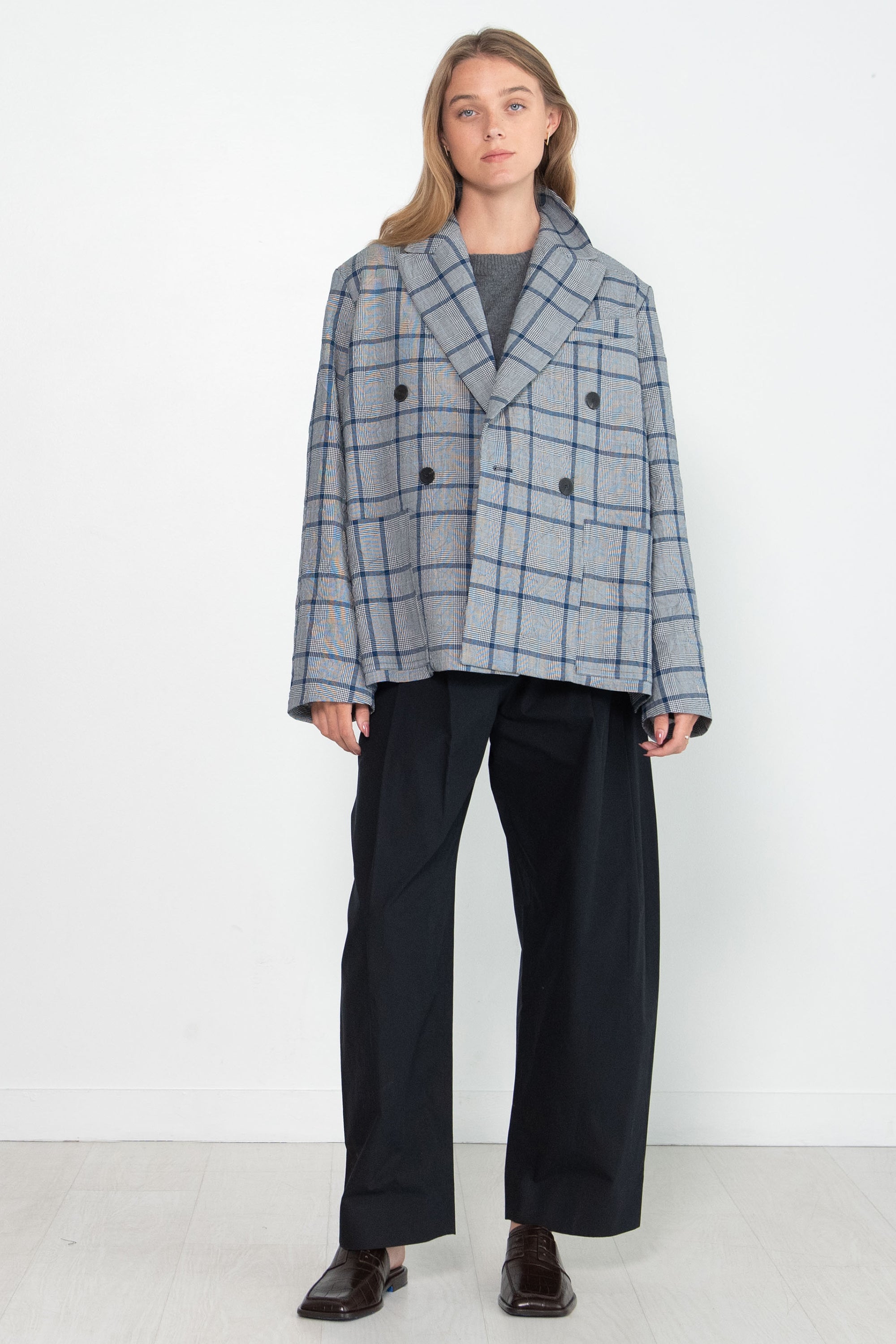 Sofie D'Hoore Caylin Check Blazer Woolen, Prince of Wales – Kick