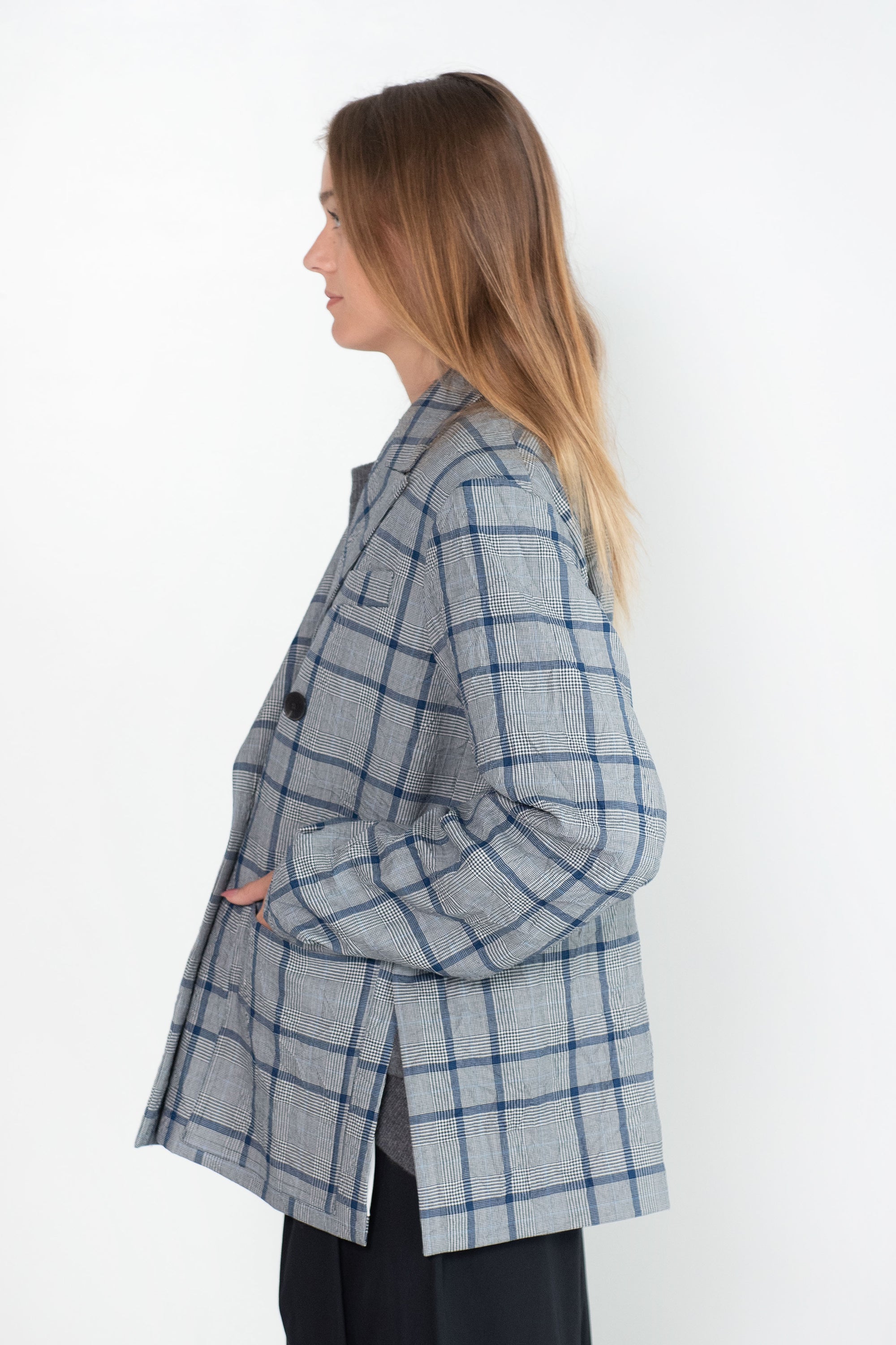 Sofie D'Hoore Caylin Check Blazer Woolen, Prince of Wales – Kick