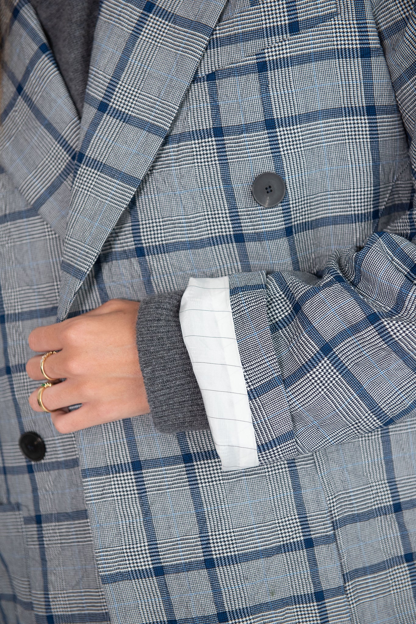 Sofie D'Hoore - Caylin Check Blazer Woolen, Prince of Wales