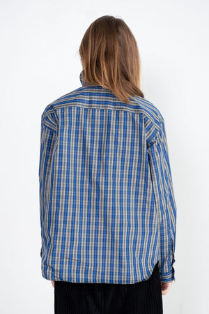 Sofie D'Hoore - Blizzard Poke - Taffeta Check Shirt, Blue