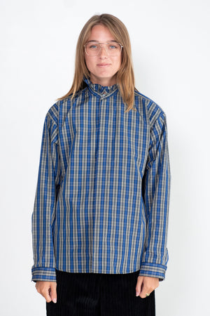 Sofie D'Hoore - Blizzard Poke - Taffeta Check Shirt, Blue