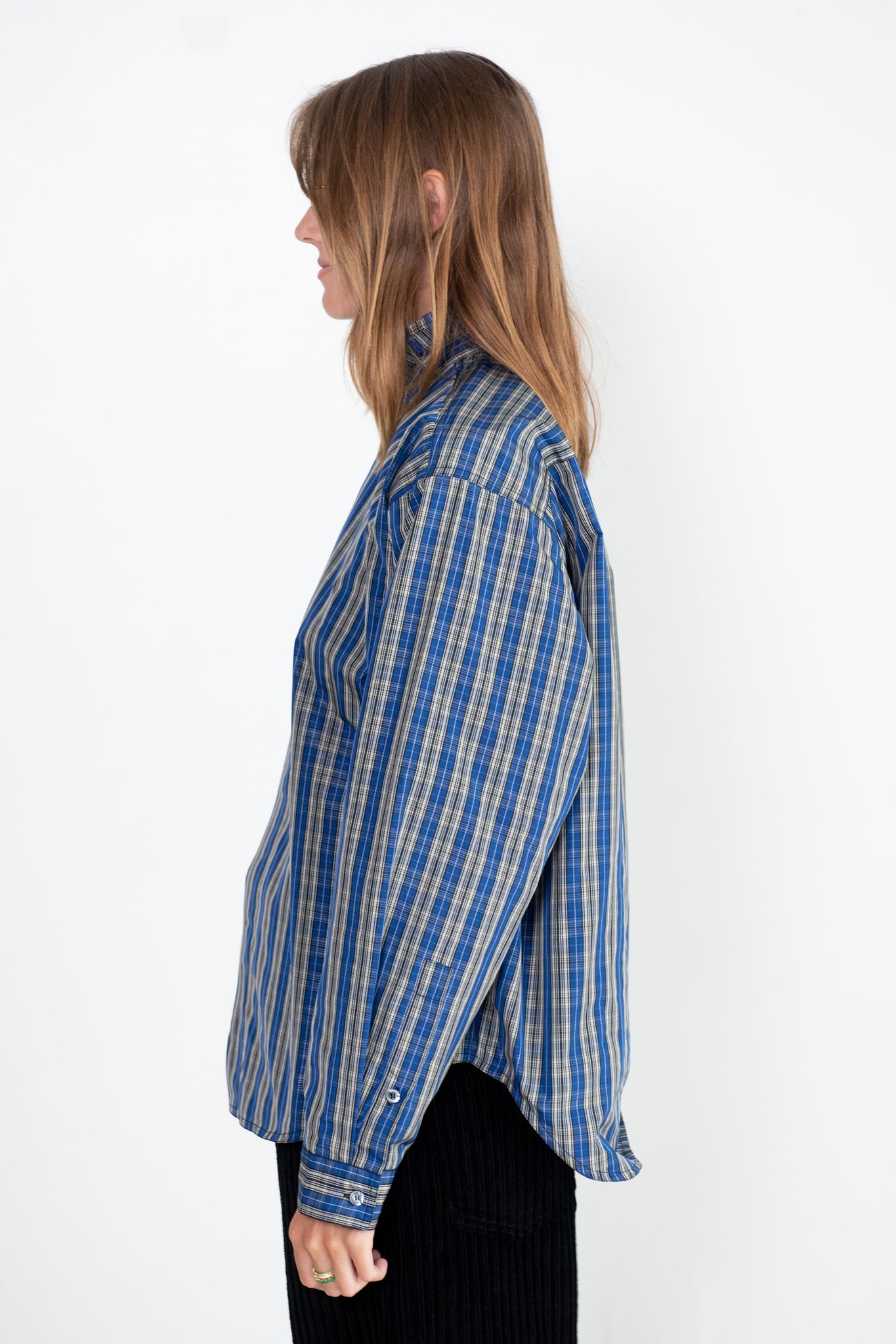 Sofie D'Hoore - Blizzard Poke - Taffeta Check Shirt, Blue