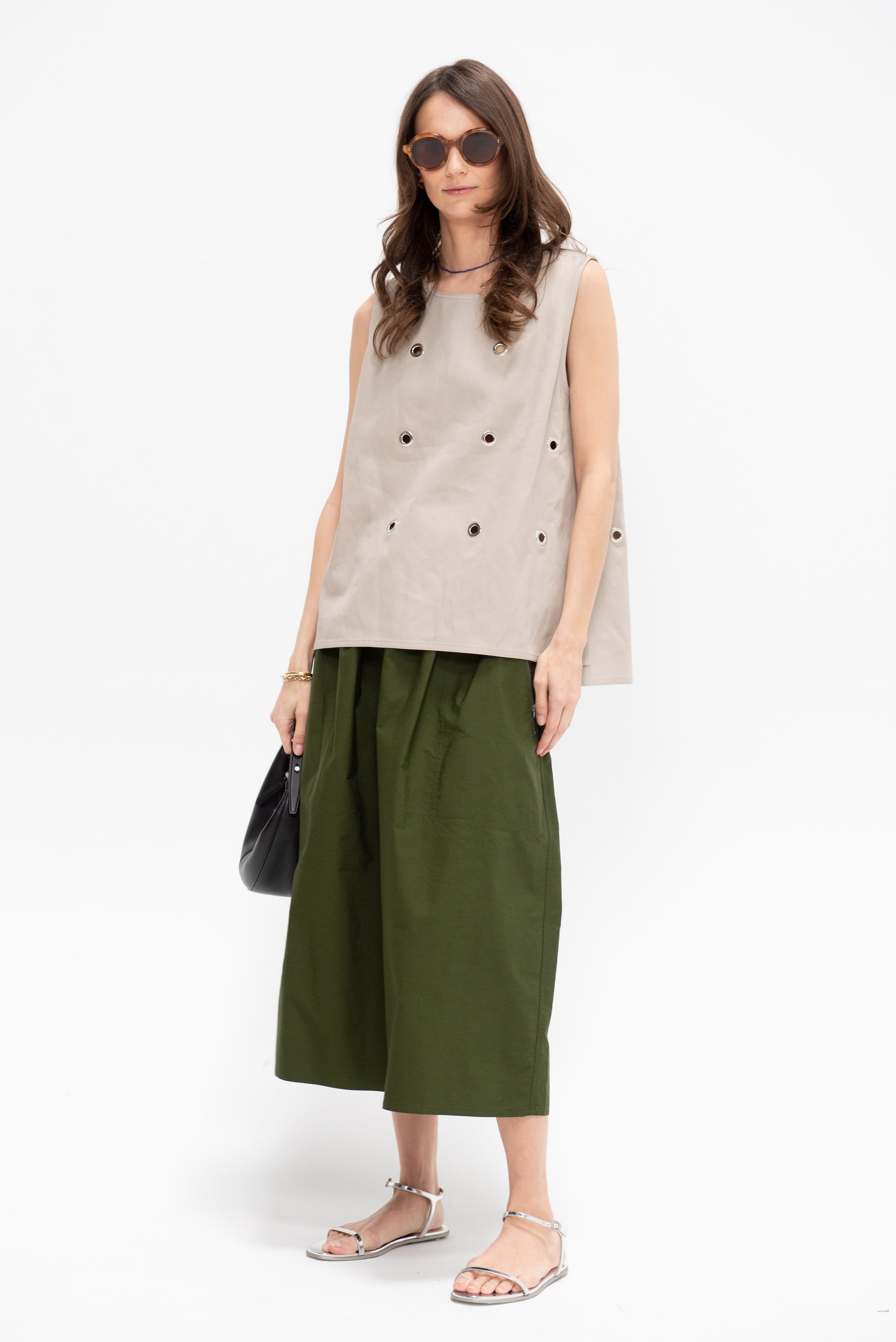 Sucre - Cotton Skirt, Seaweed