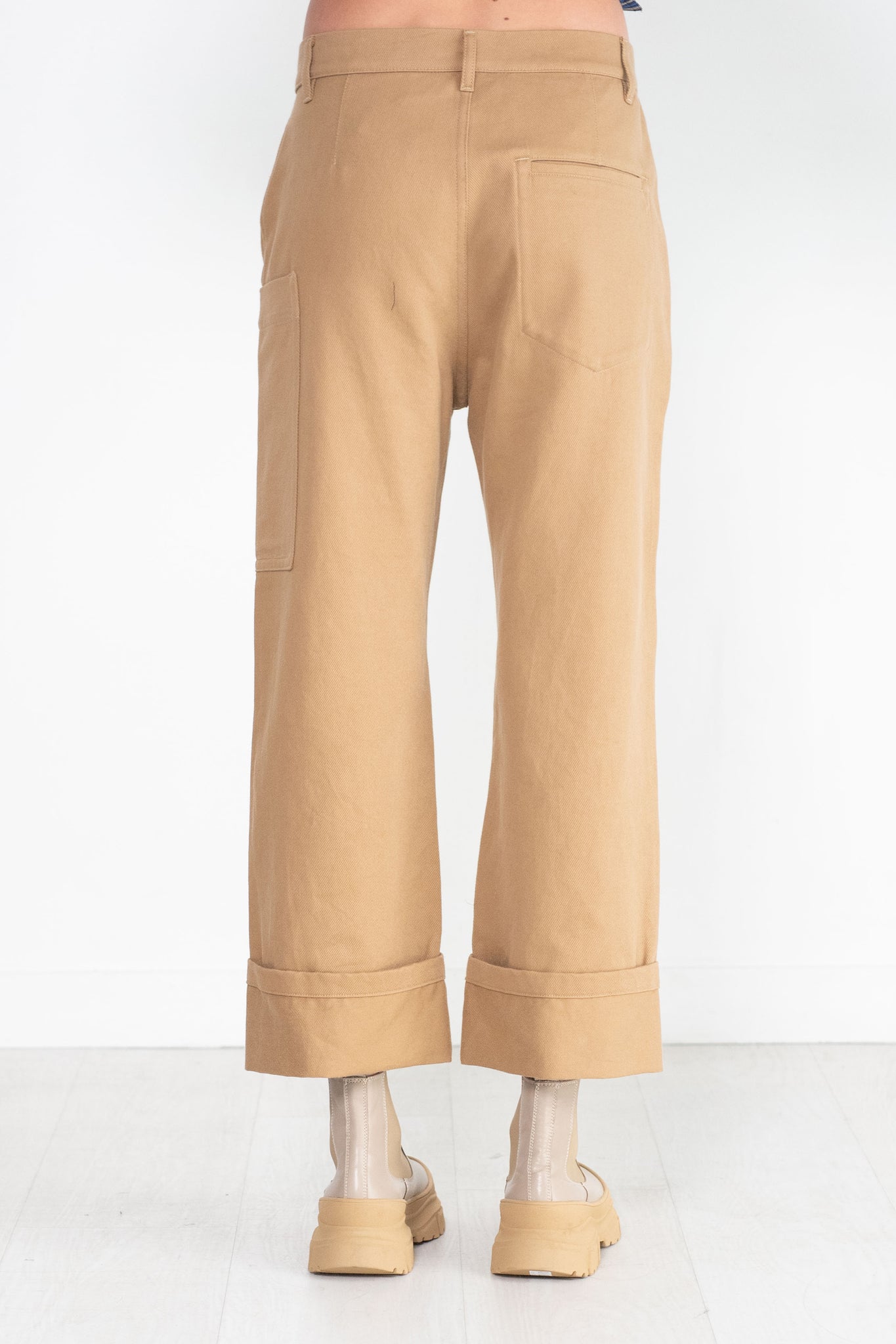 Sofie D'Hoore - Praga Cork - Cotton Gabardine Pants, Cardboard