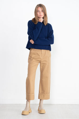 Sofie D'Hoore - Praga Cork - Cotton Gabardine Pants, Cardboard