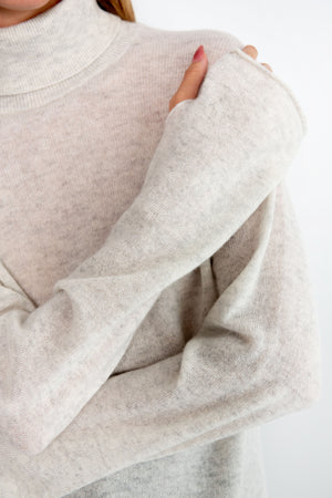Sofie D'Hoore - Mira Super Light Turtleneck, Snow Melange