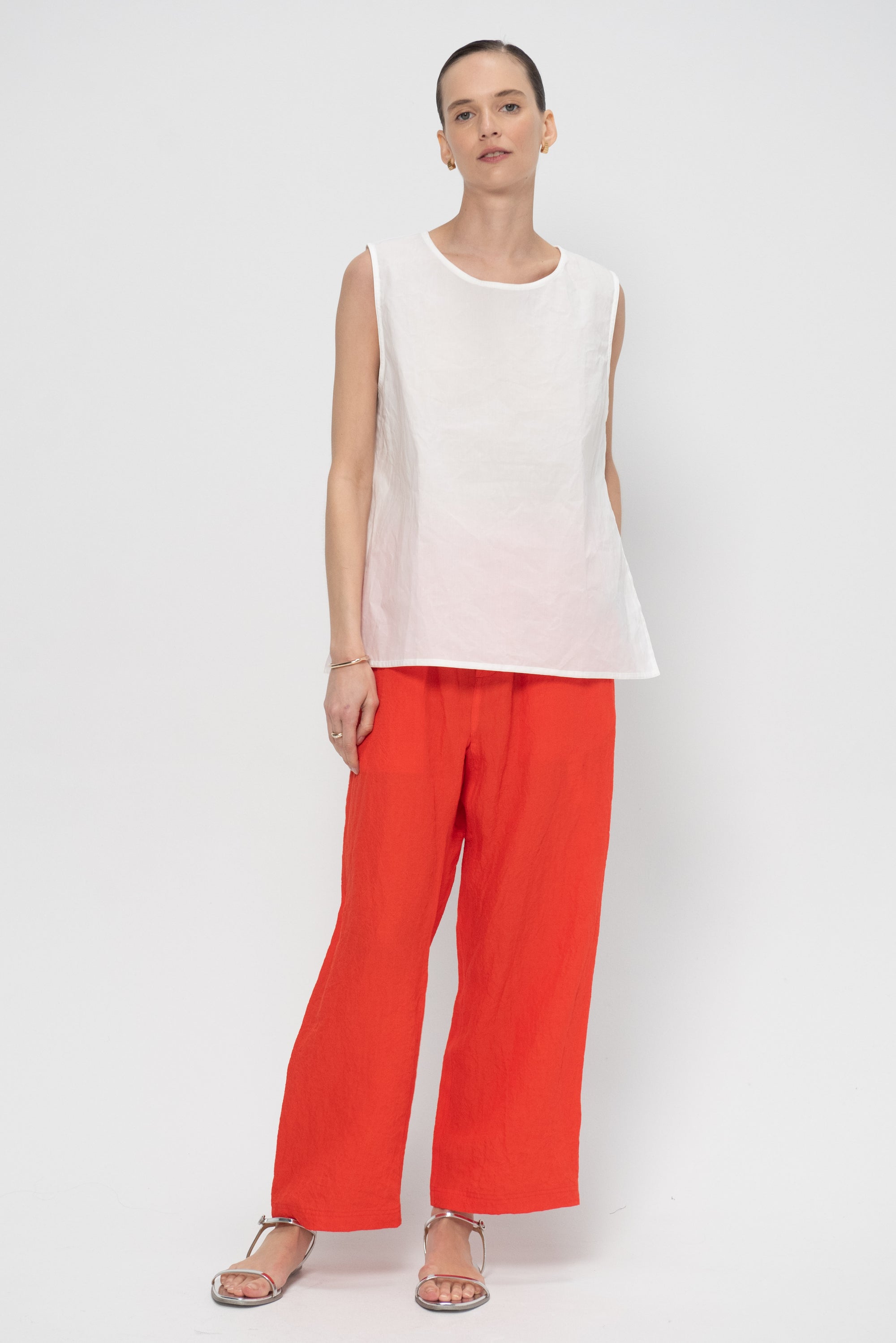Pilar Life - Linen Trousers, Red Pepper