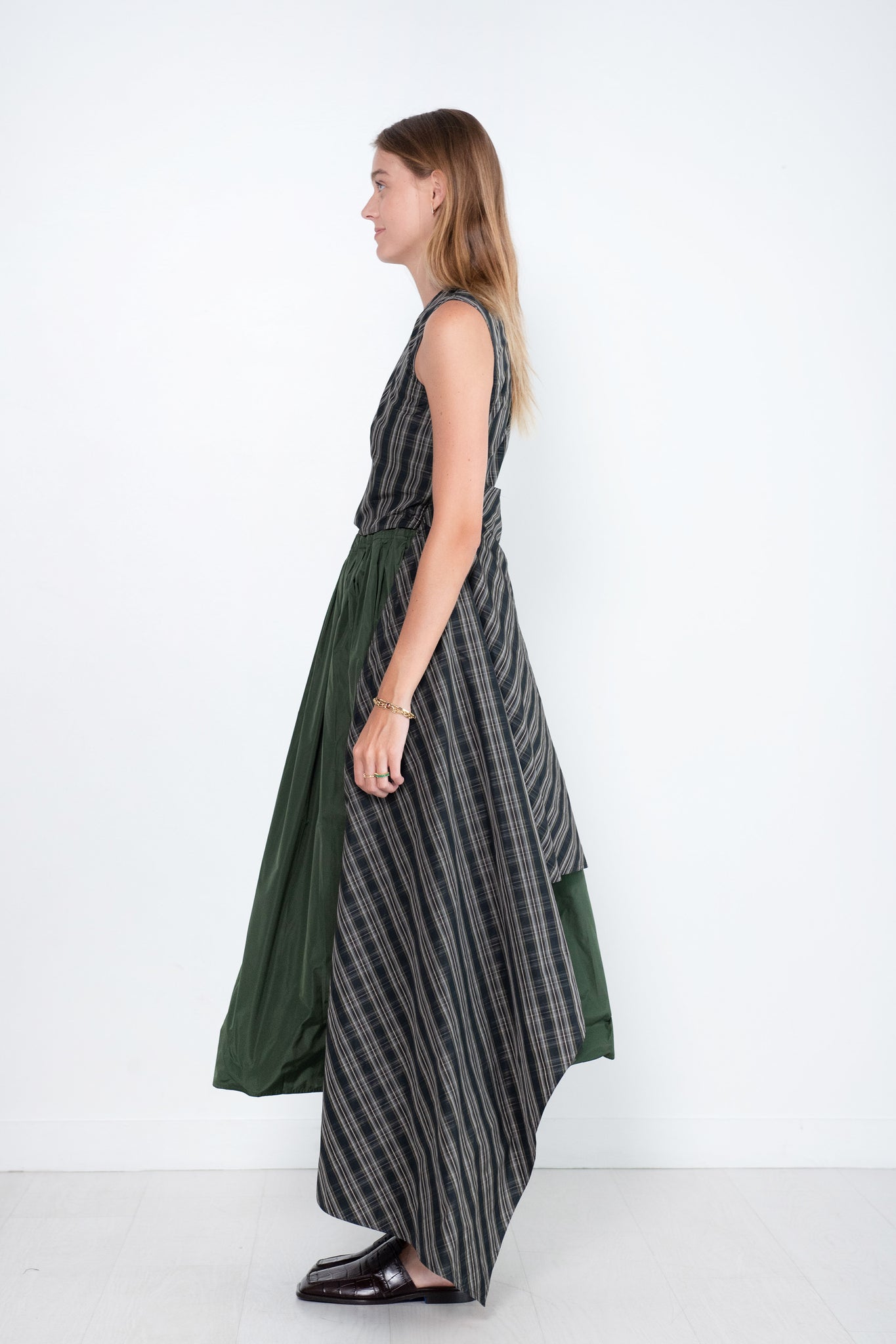 Sofie D'Hoore - Babbs Taffeta Check Top, Black