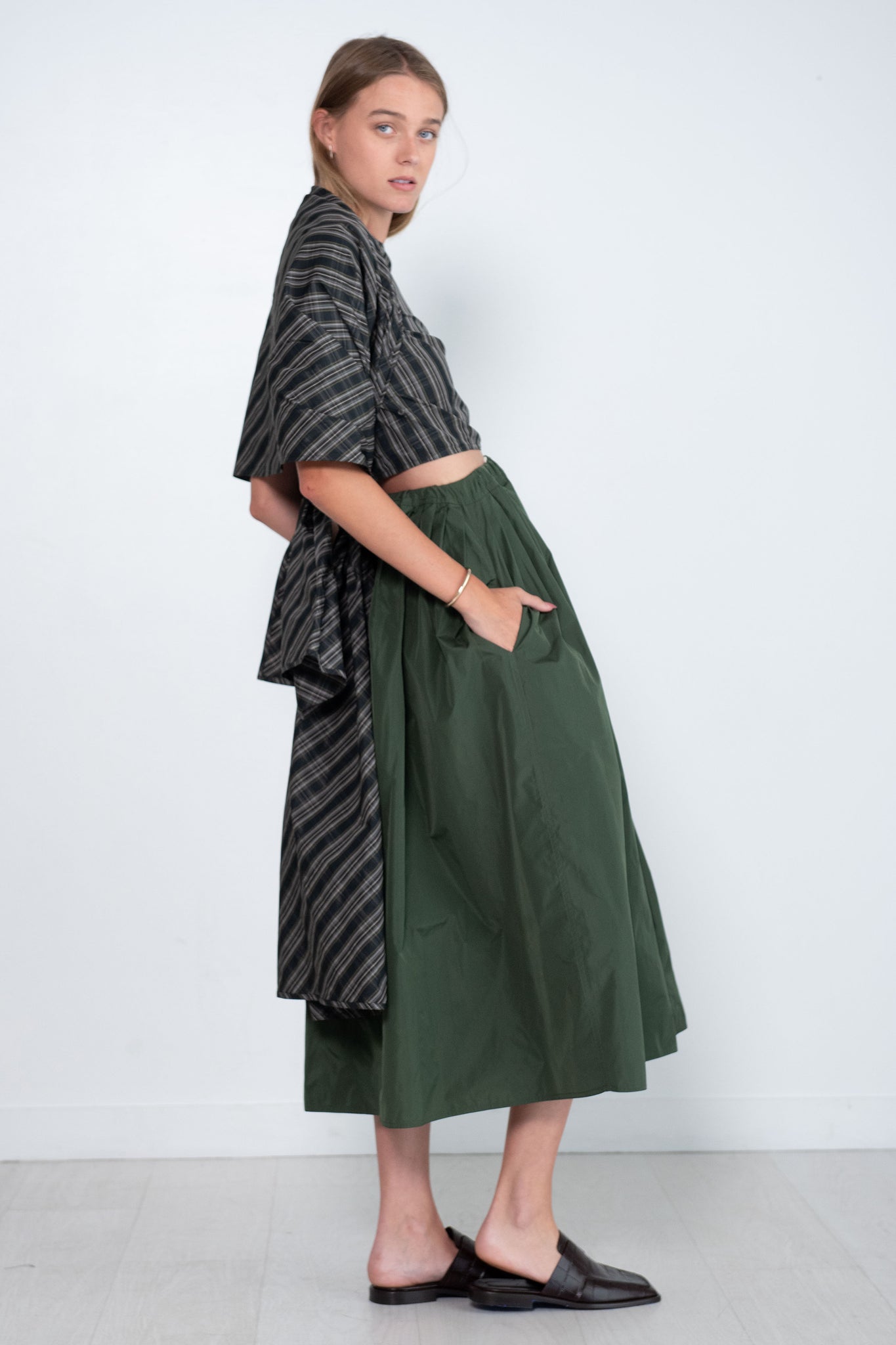 Sofie D'Hoore - Babbs Taffeta Check Top, Black