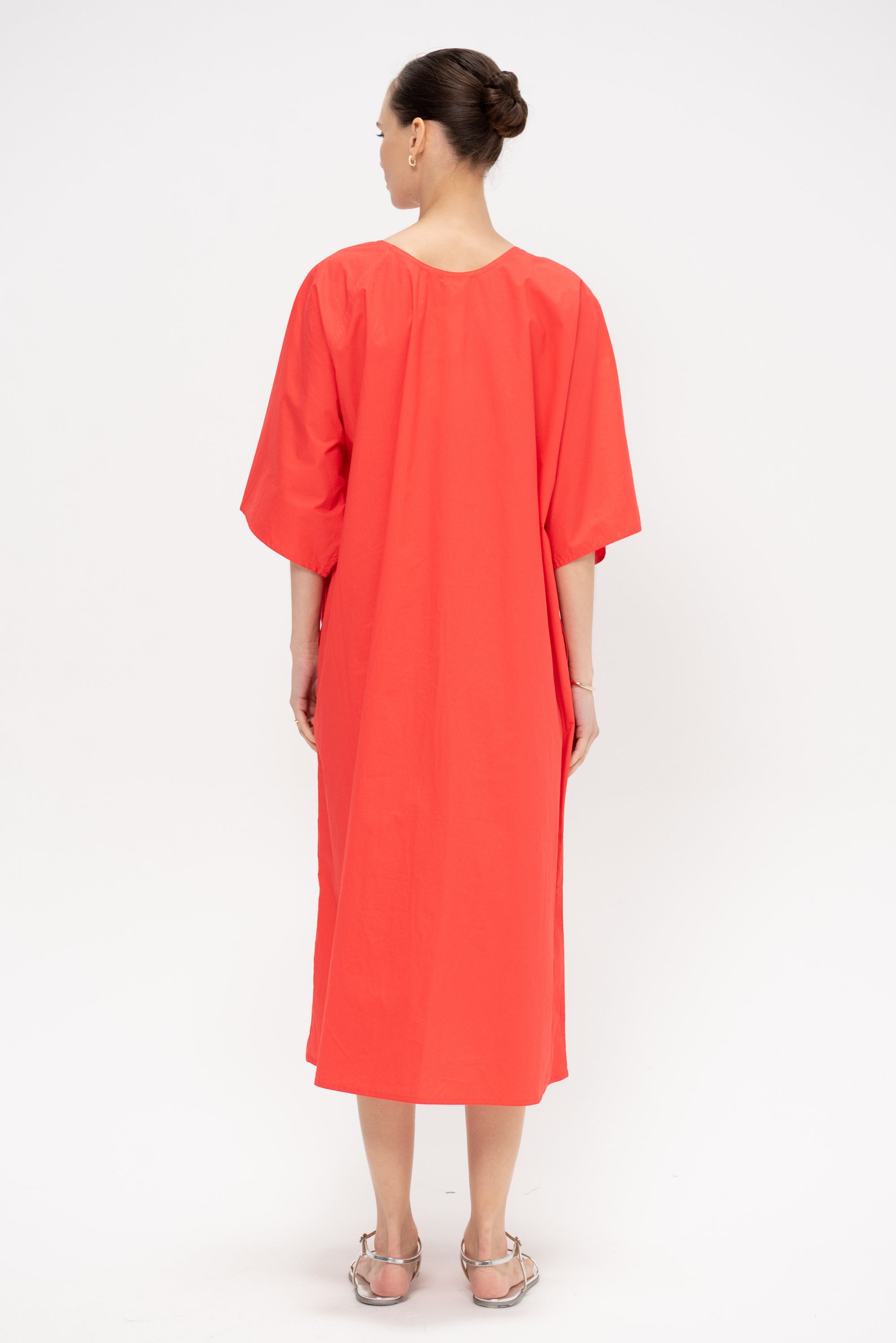 Doha Cpop - Cotton Dress, Poppy