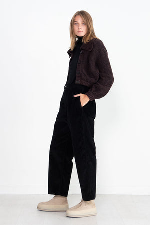 Sofie D'Hoore - Pellet Curl - Large Ribbed Corduroy Pants, Black