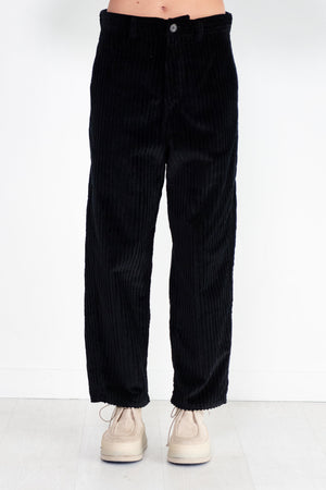 Sofie D'Hoore - Pellet Curl - Large Ribbed Corduroy Pants, Black