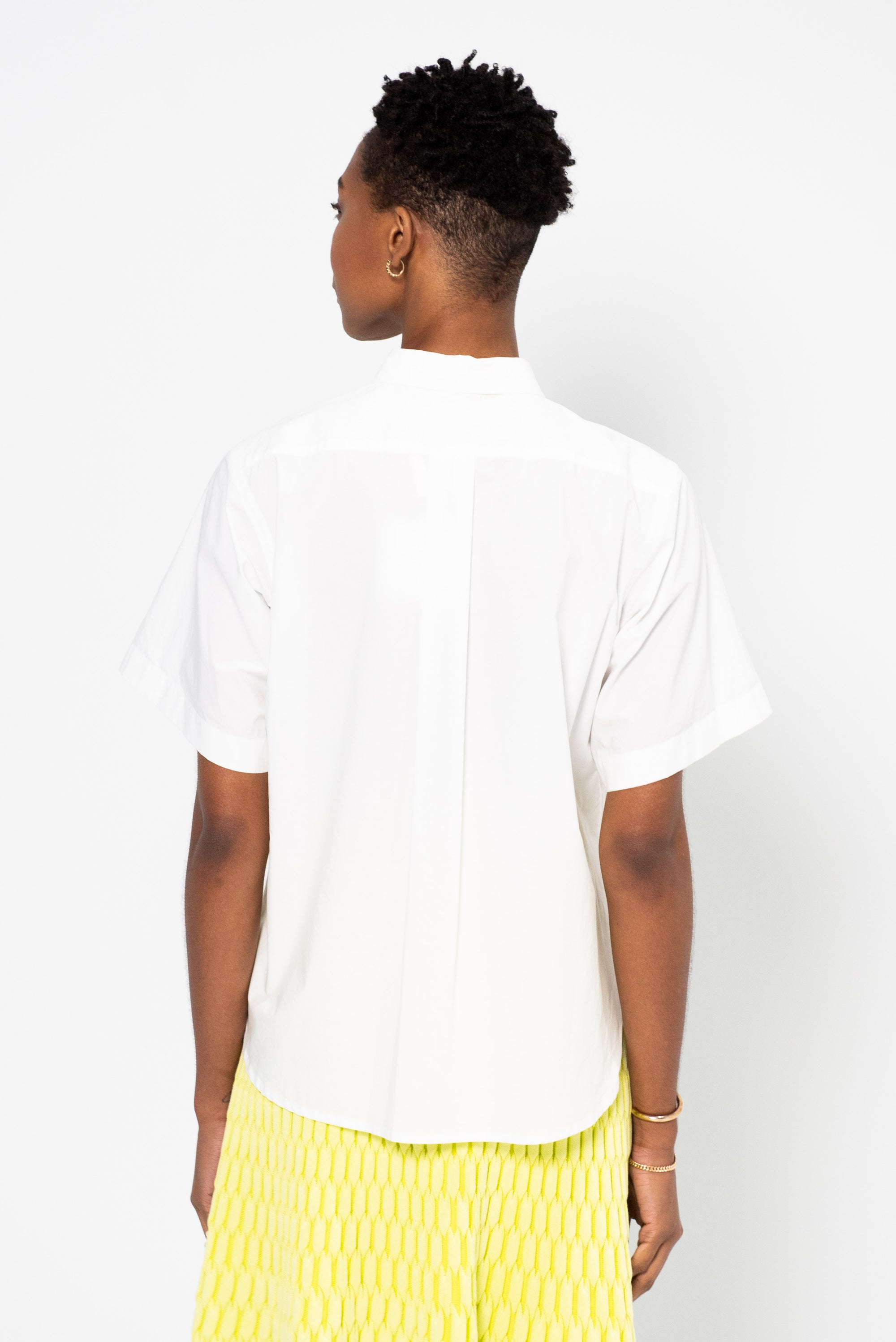 Belem - Short Sleeve Button Down Shirt, White