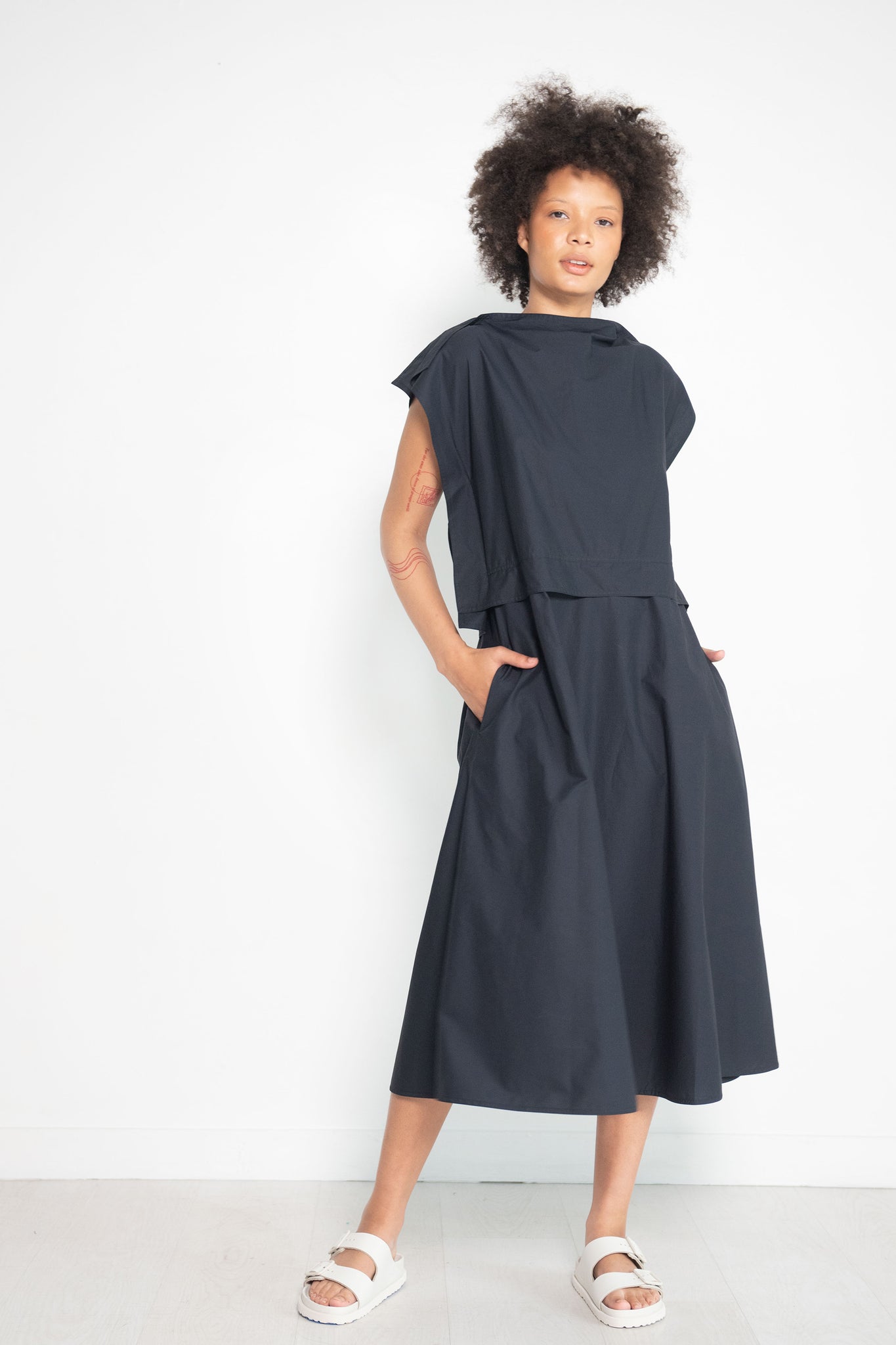 Sofie D'Hoore - Daria Cotton Poplin Dress, Black
