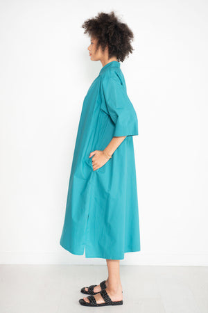 Sofie D'Hoore - Dillion Cotton Poplin Shirtdress, Topaz Green