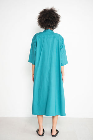 Sofie D'Hoore - Dillion Cotton Poplin Shirtdress, Topaz Green