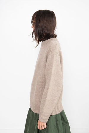 Sofie D'Hoore - Marble 6ply Cash Sweater, Taupe