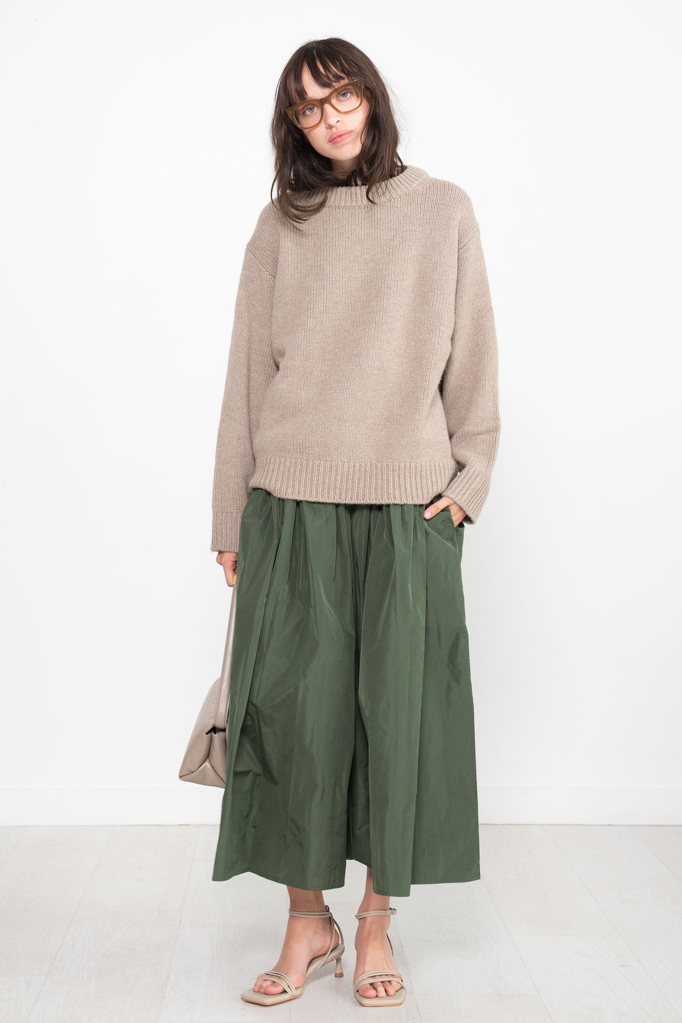 Sofie D'Hoore - Marble 6ply Cash Sweater, Taupe