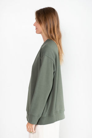 Sofie D'Hoore - Taste Cotton Fleece Sweatshirt, Khaki