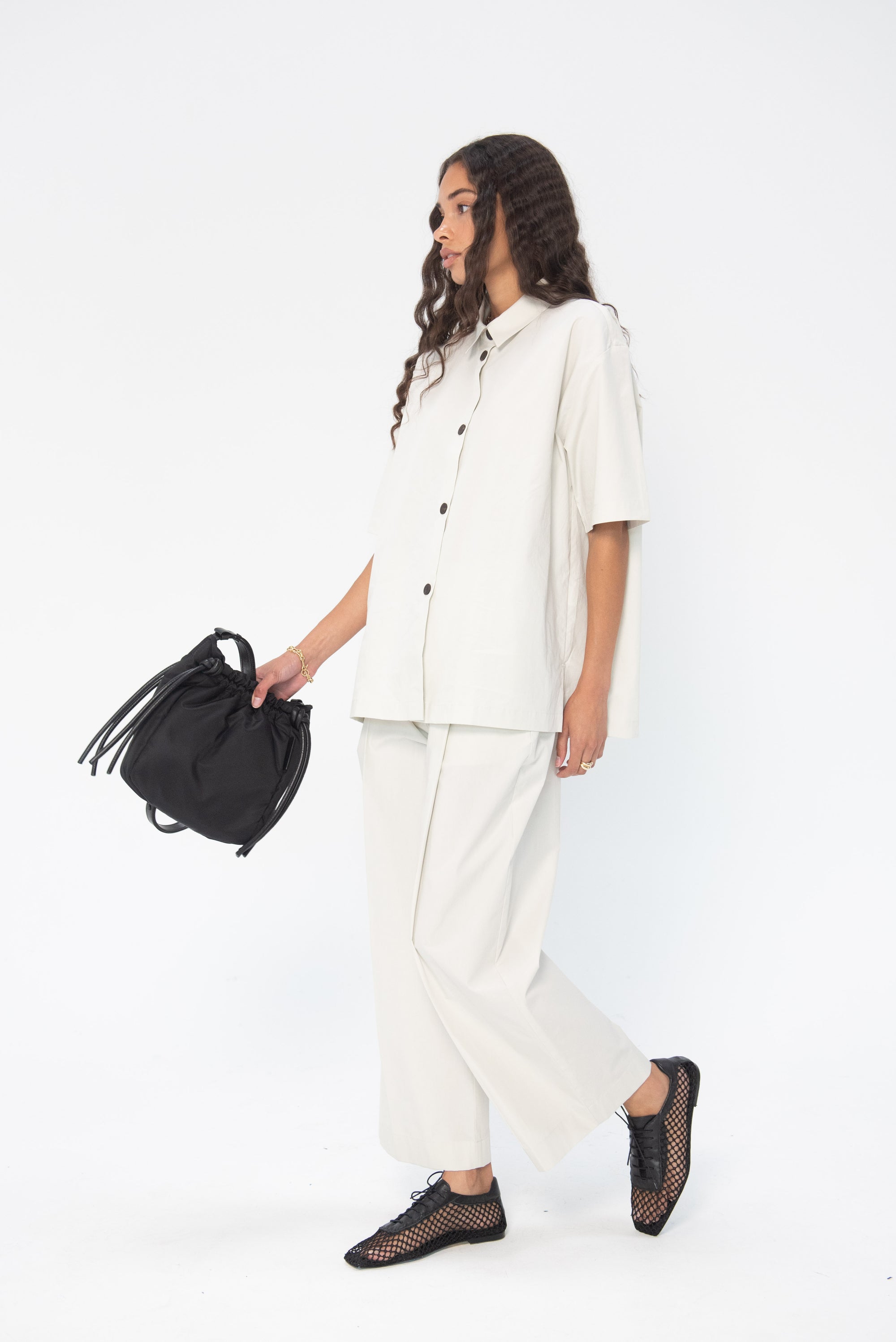 Volume Pleats Pants Ice - Studio Nicholson | Kick Pleat