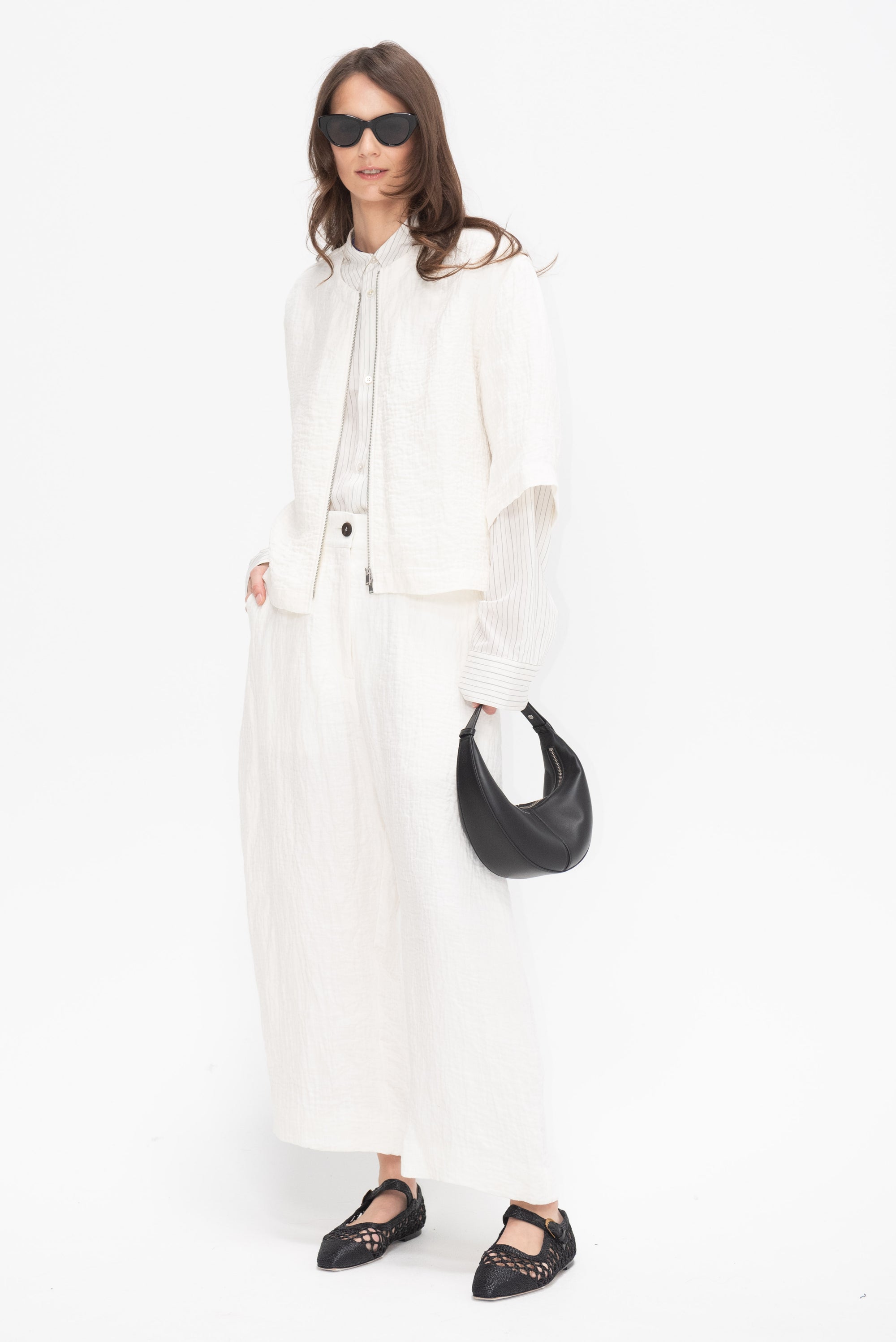 Chalco - Wide Crop Pant, Parchment