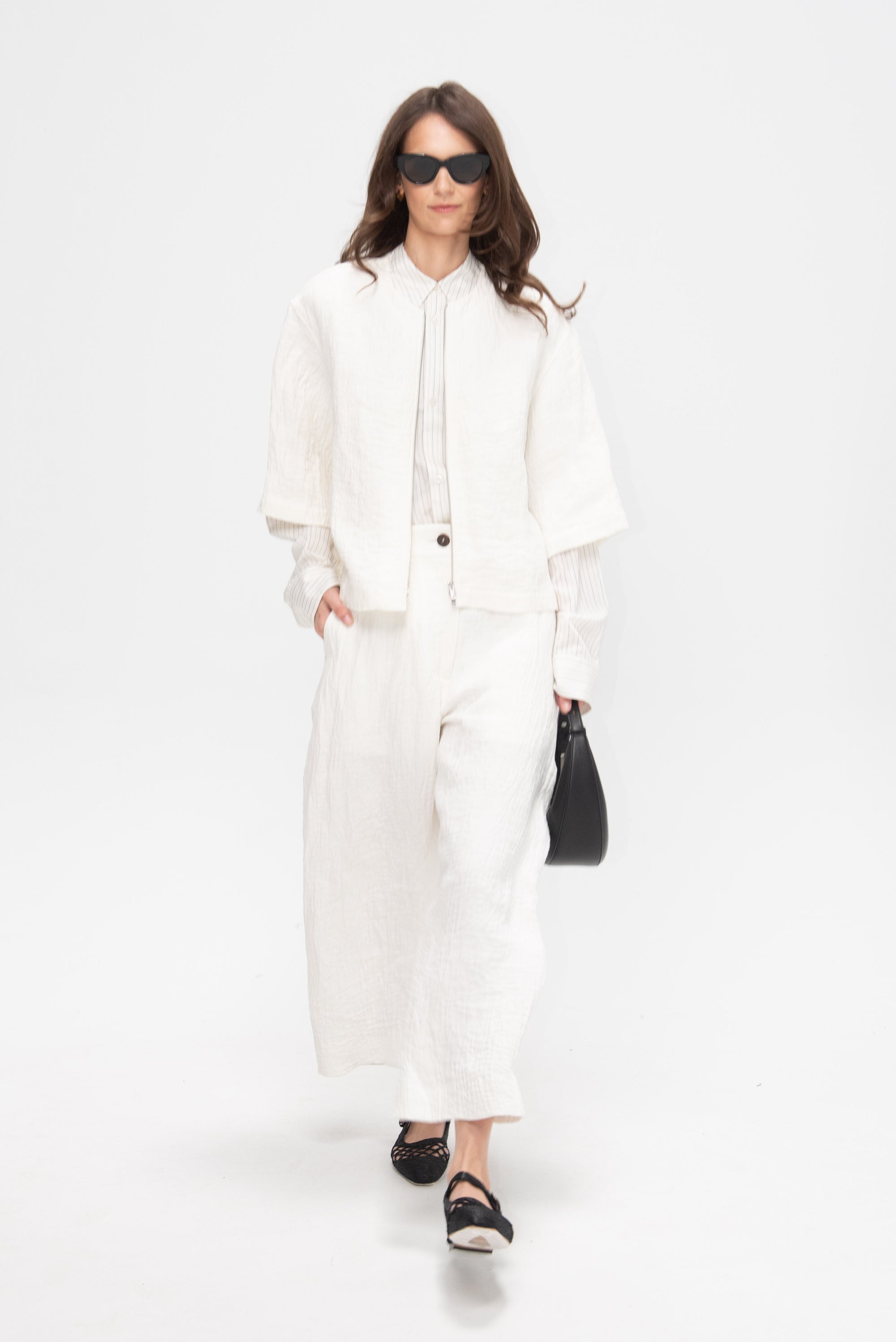 Chalco - Wide Crop Pant, Parchment