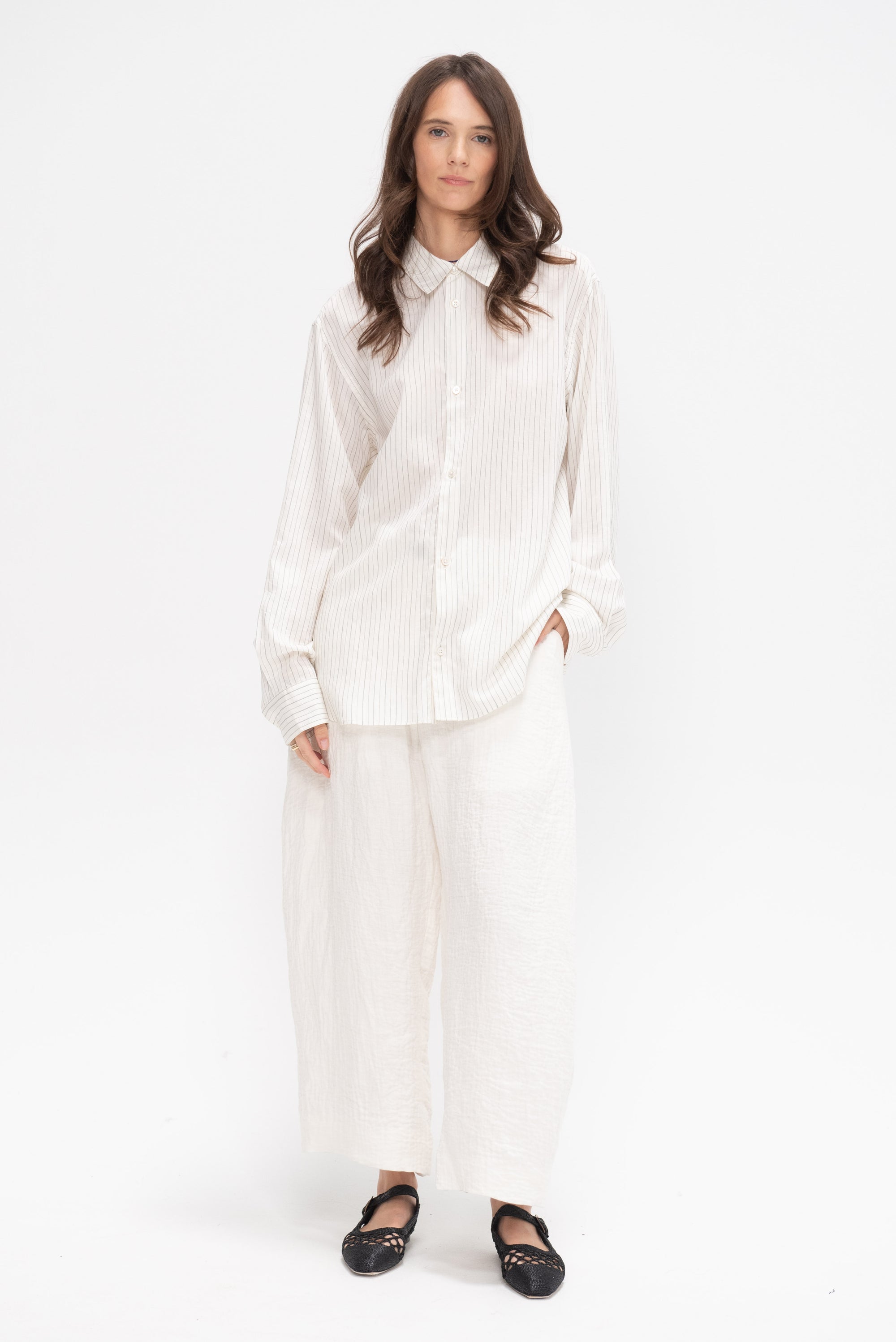 Chalco - Wide Crop Pant, Parchment