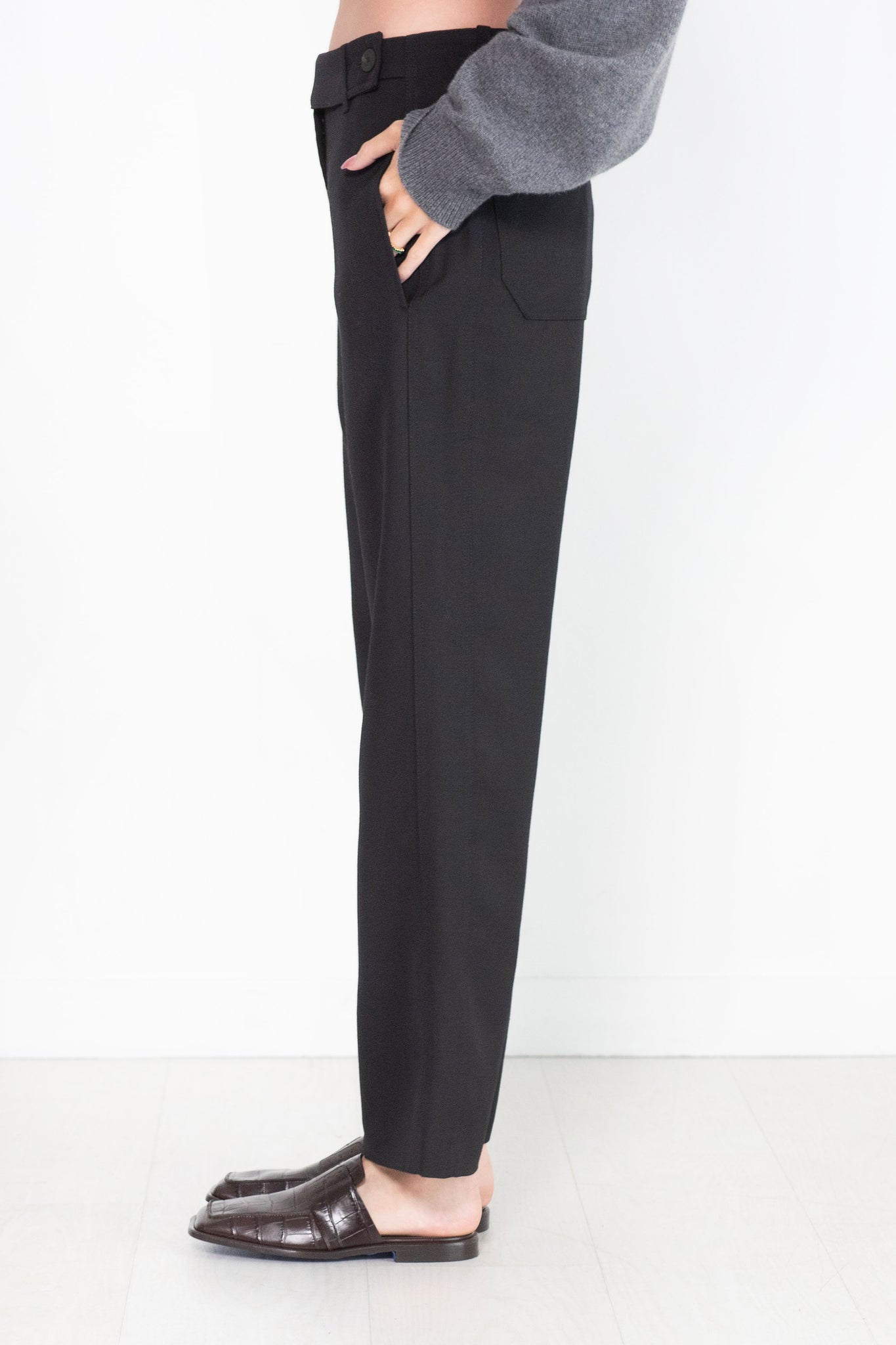 Studio Nicholson - Eyasi Relaxed Straight Leg, Black