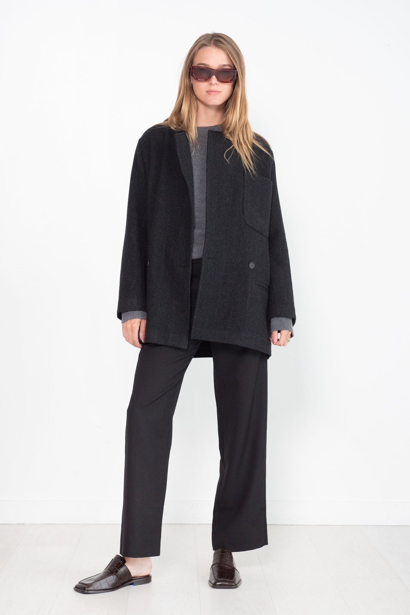 Studio Nicholson - Eyasi Relaxed Straight Leg, Black