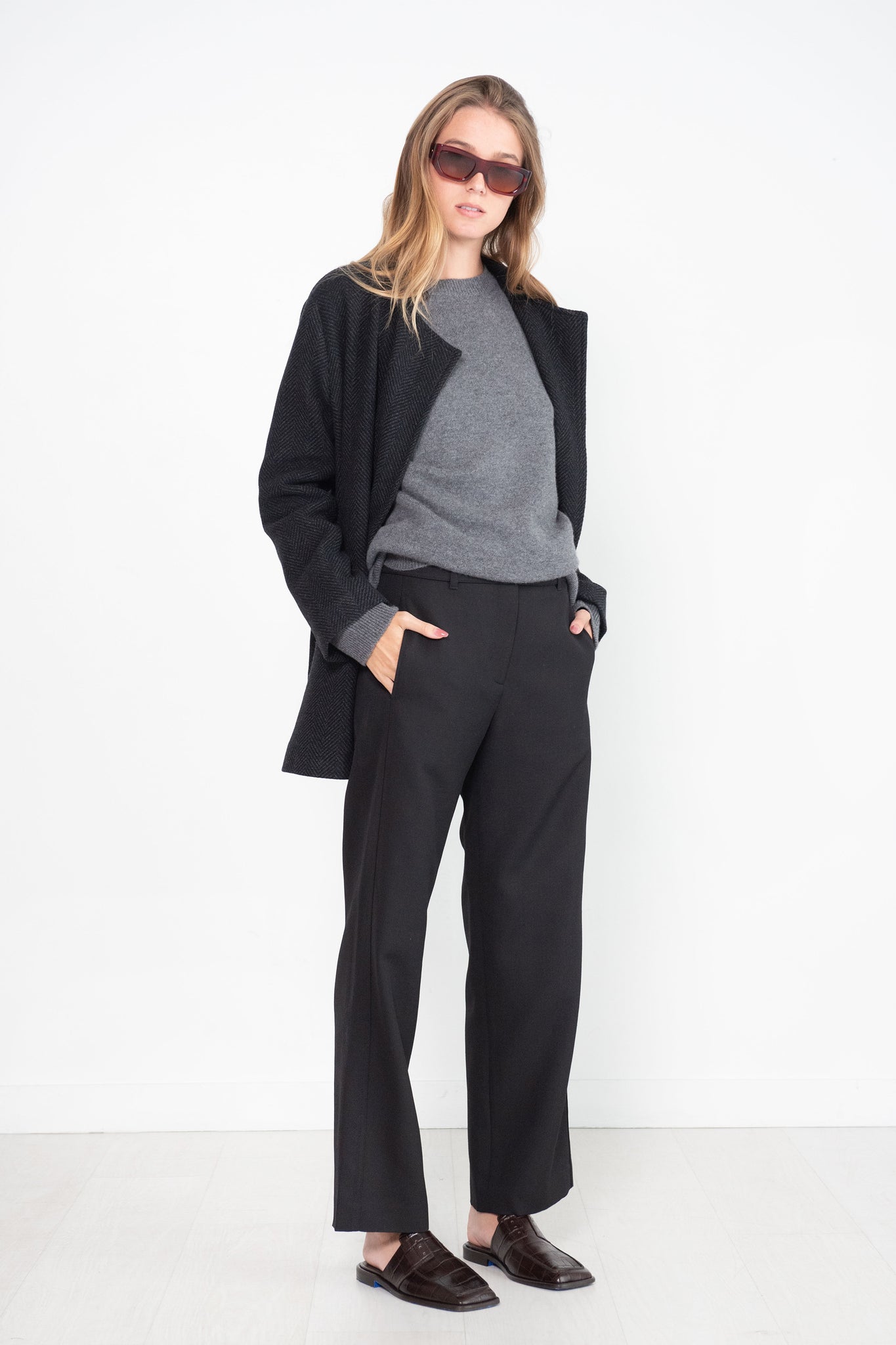 Studio Nicholson - Eyasi Relaxed Straight Leg, Black