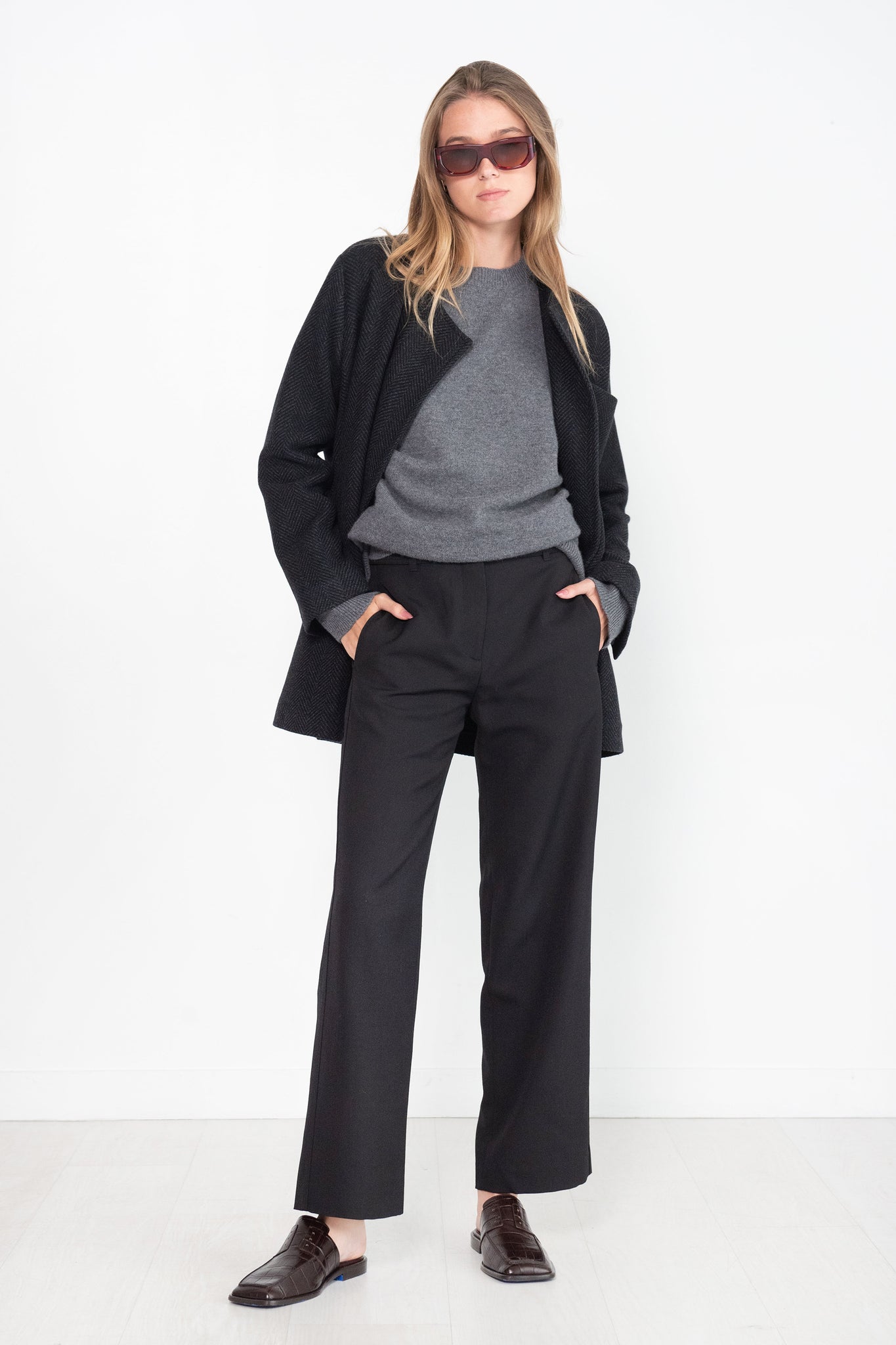 Studio Nicholson - Eyasi Relaxed Straight Leg, Black