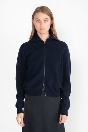 Studio Nicholson - Nestos Cardigan, Dark Navy Melange
