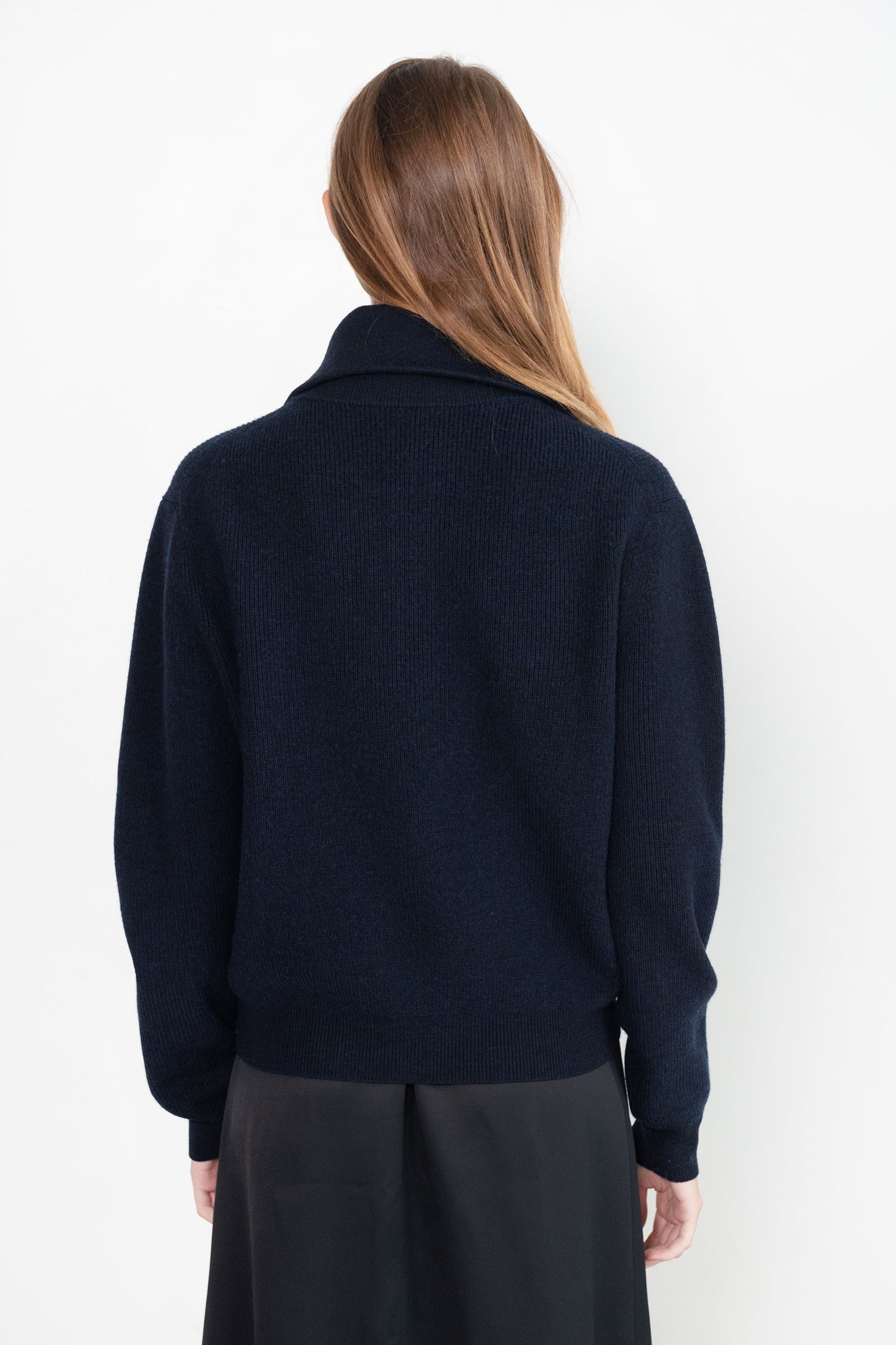 Studio Nicholson - Nestos Cardigan, Dark Navy Melange