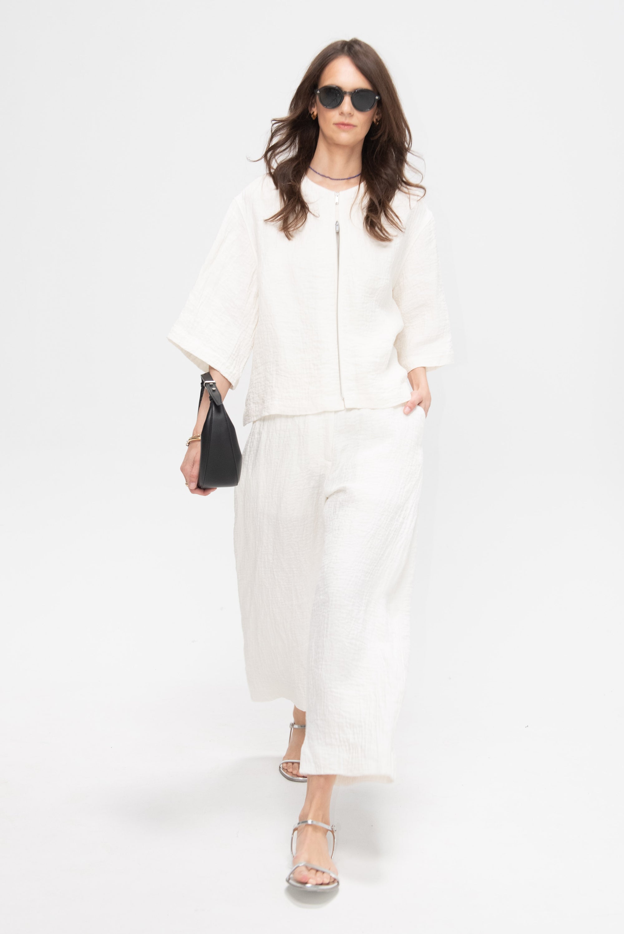 Tuttle - Stand Collar Shirt, Parchment
