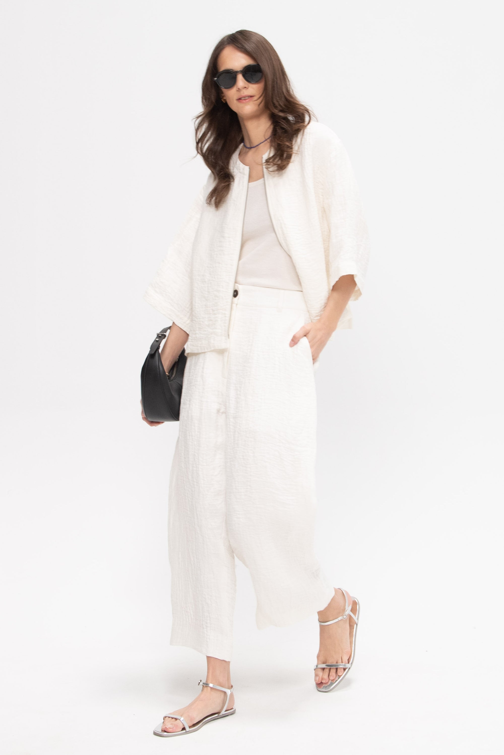 Tuttle - Stand Collar Shirt, Parchment