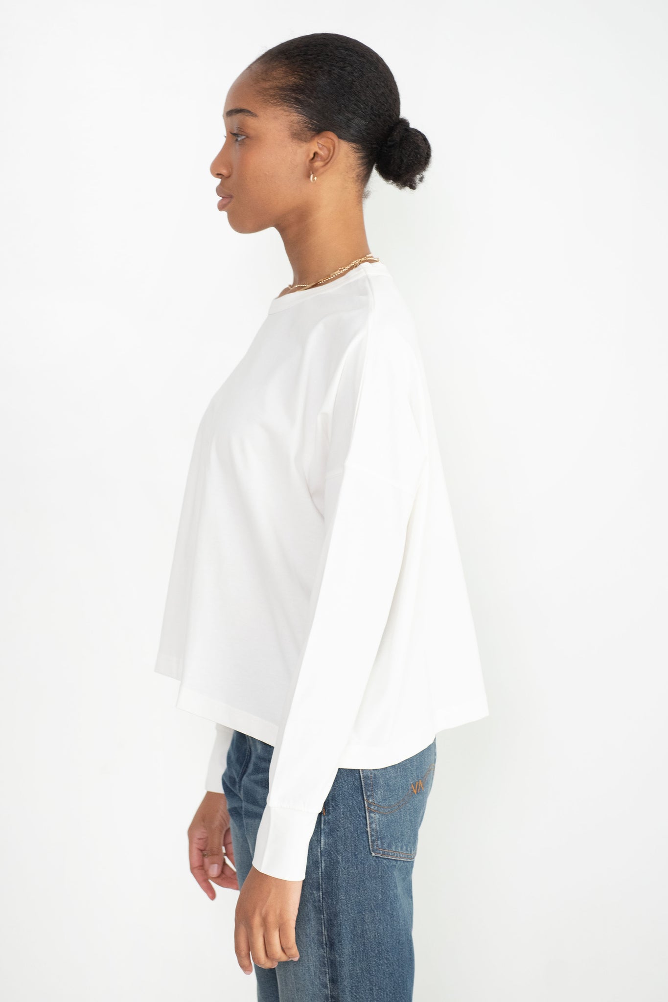 Studio Nicholson - Loop Long Sleeve T-Shirt, Optic White