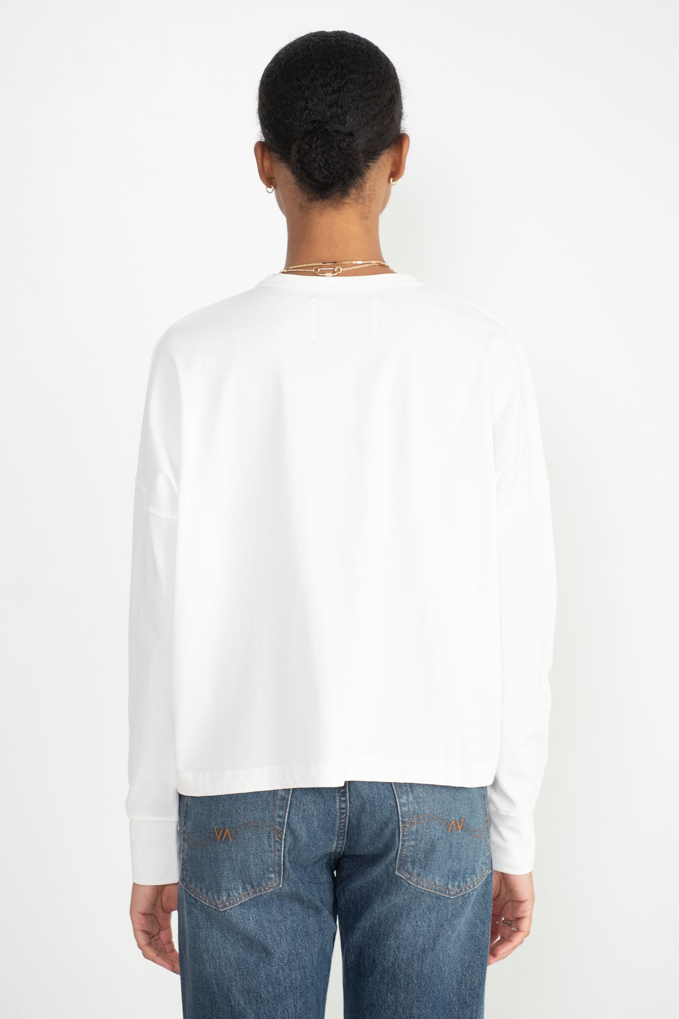 Studio Nicholson - Loop Long Sleeve T-Shirt, Optic White