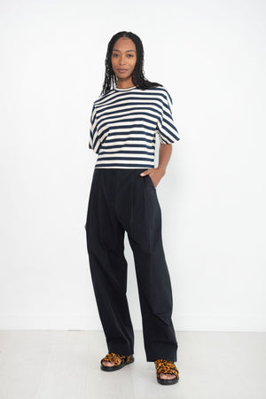 Studio Nicholson - ACUNA DOUBLE PLEAT FRONT PANT, DARK NAVY