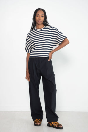 Studio Nicholson - ACUNA DOUBLE PLEAT FRONT PANT, DARK NAVY