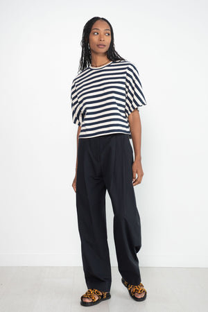 Studio Nicholson - ACUNA DOUBLE PLEAT FRONT PANT, DARK NAVY