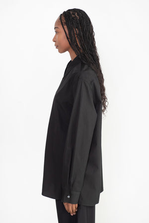 Studio Nicholson - Dian Zip Through Shirt, Black