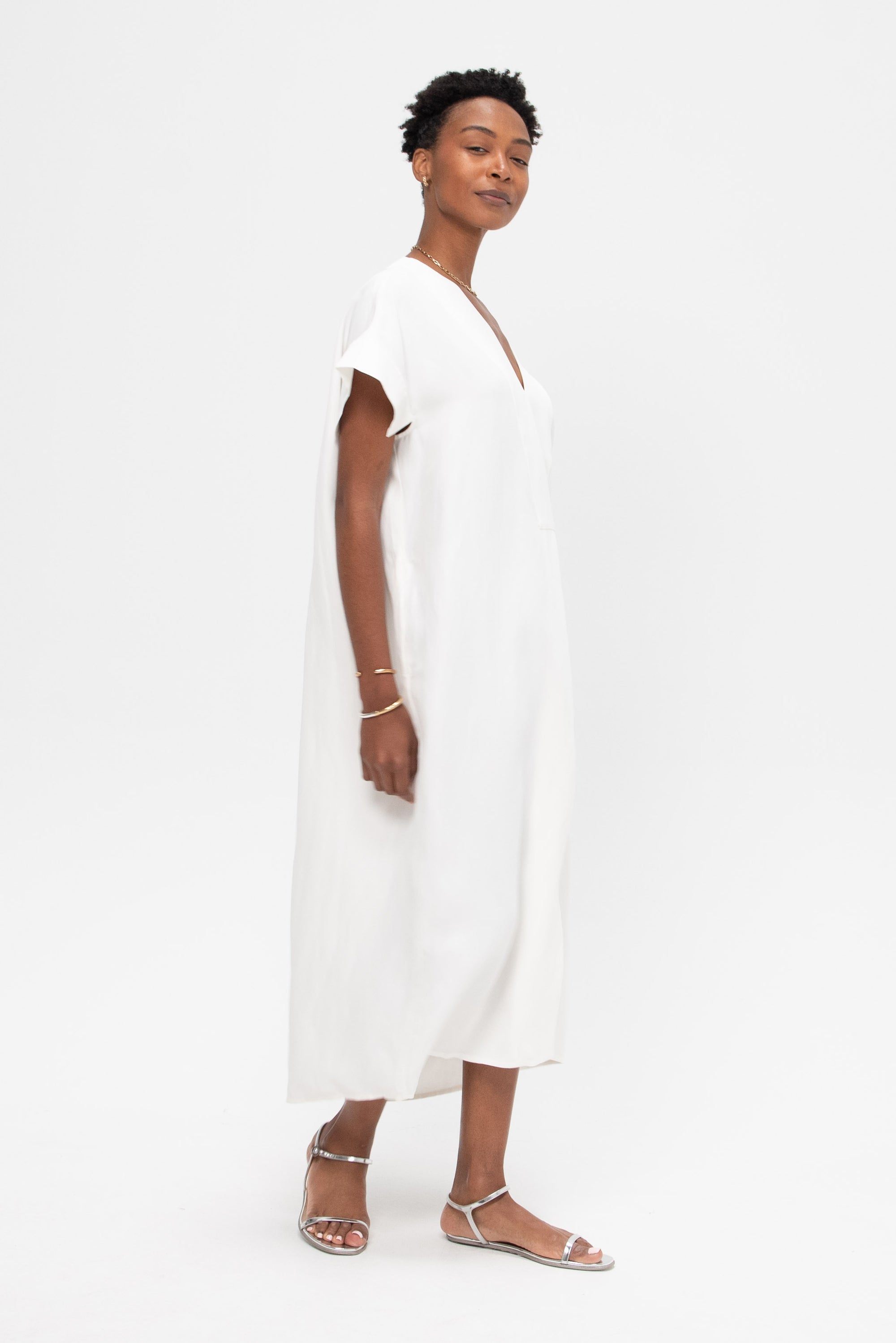 Cley - Linen Dress, Parchment