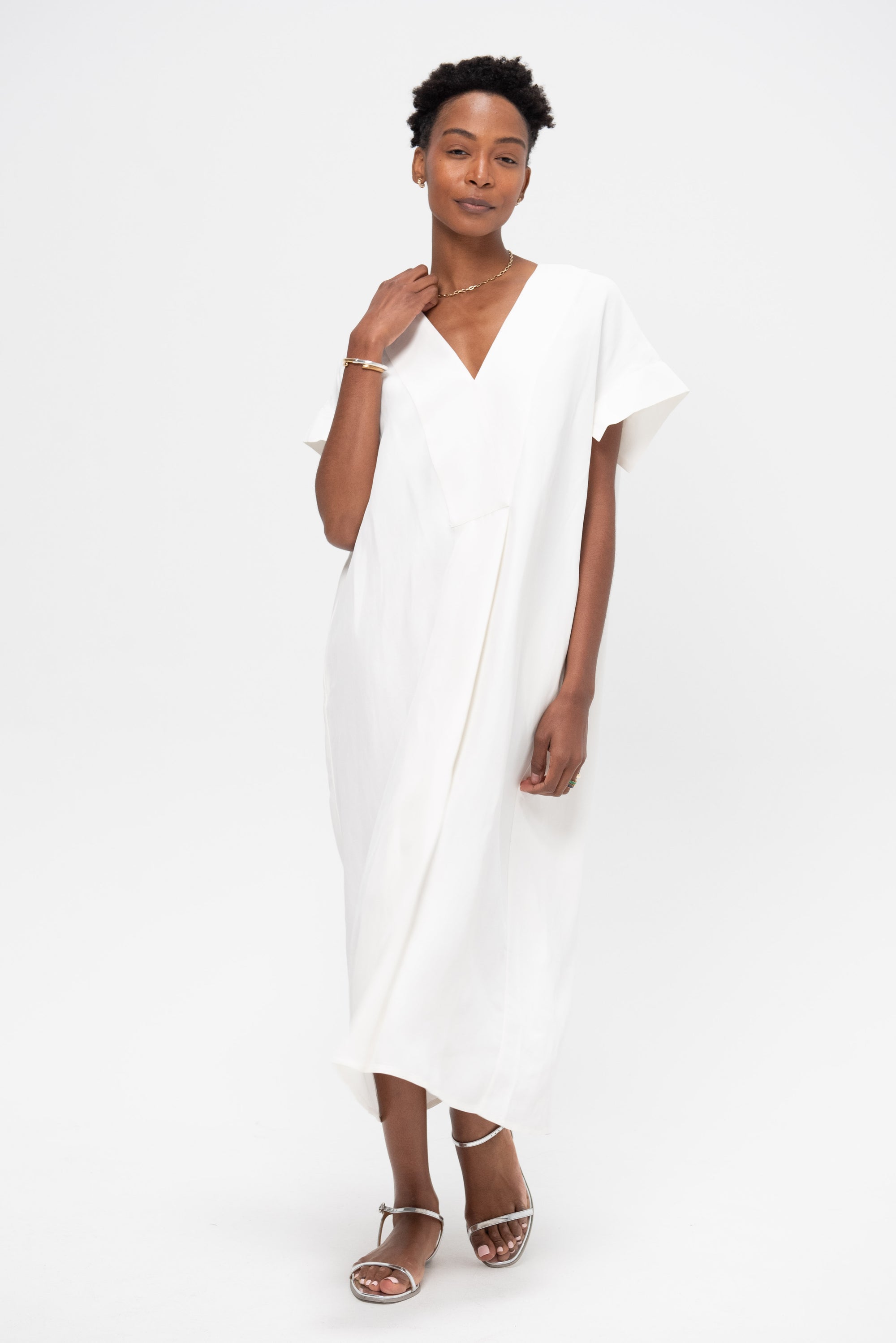 Cley - Linen Dress, Parchment