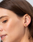 Amalfi Hexagon Earrings, Peridot