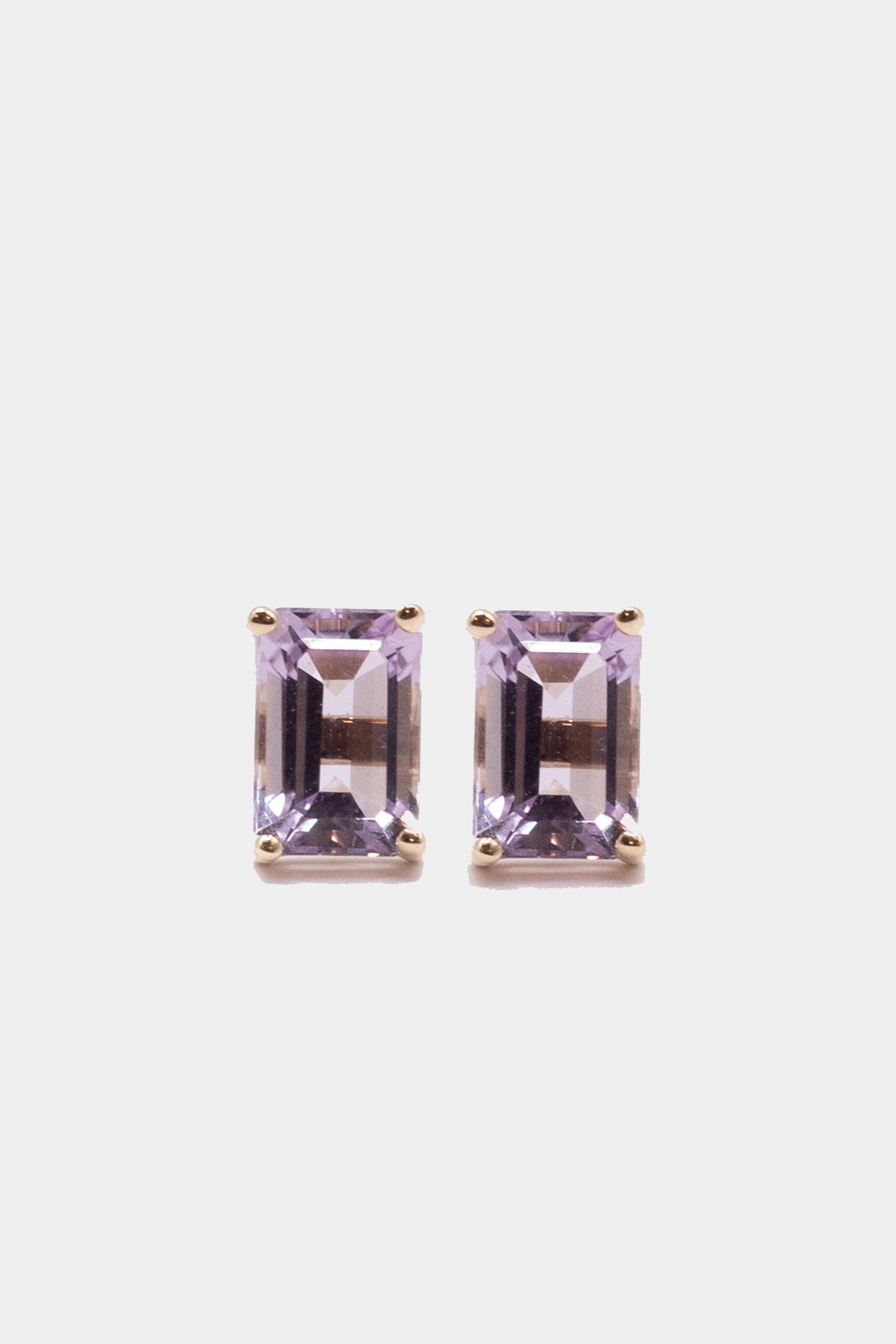 SUZANNE KALAN - Amalfi Emerald Cut Studs, Rose De Frances