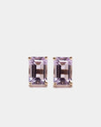 SUZANNE KALAN - Amalfi Emerald Cut Studs, Rose De Frances