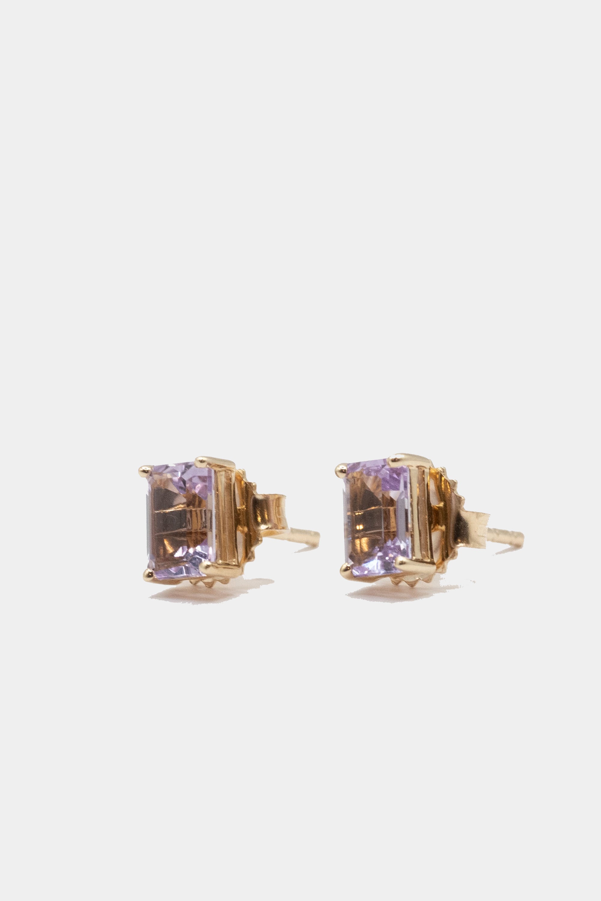 SUZANNE KALAN - Amalfi Emerald Cut Studs, Rose De Frances