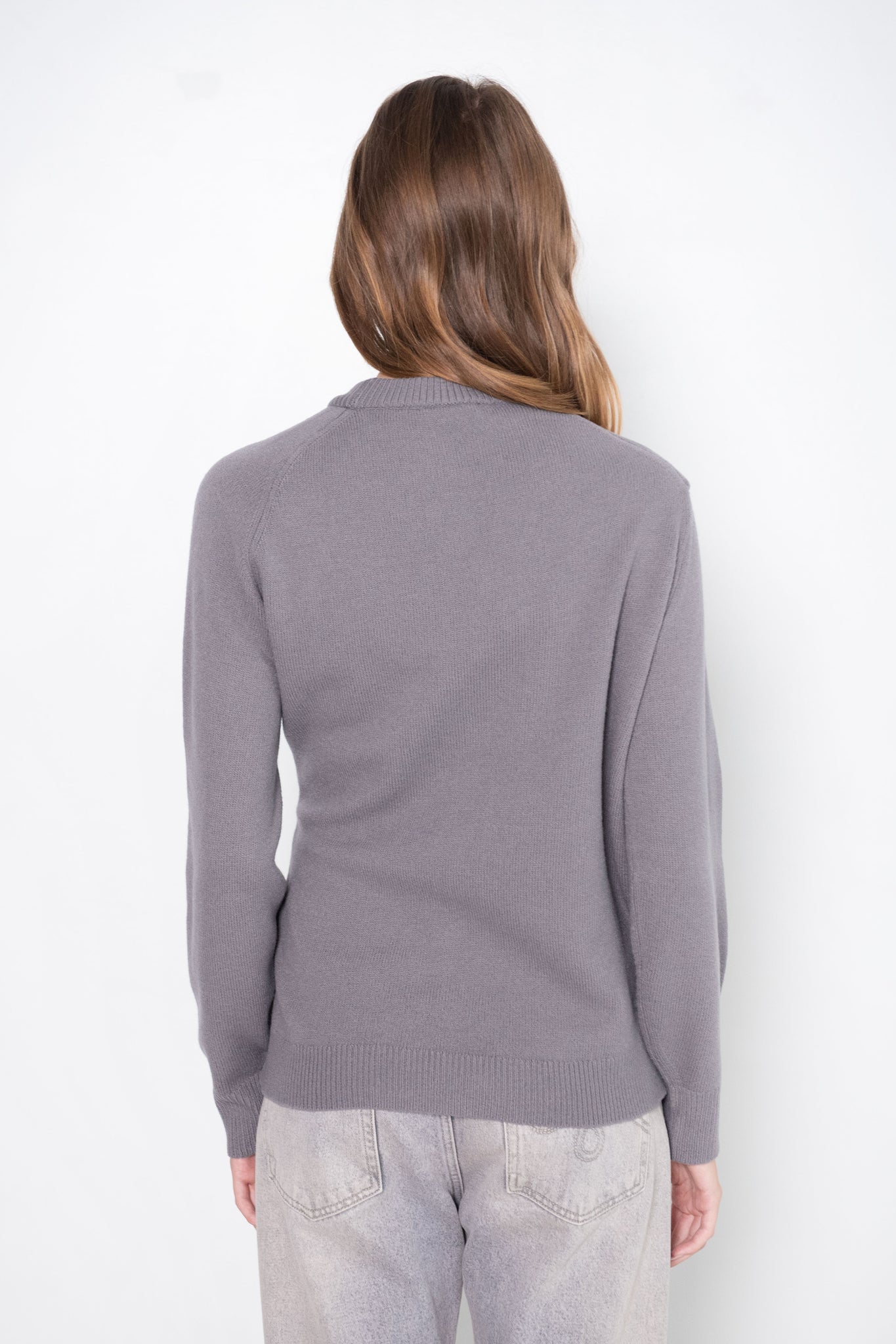TIBI - Airy Extrafine Wool Blair Pullover, Grey